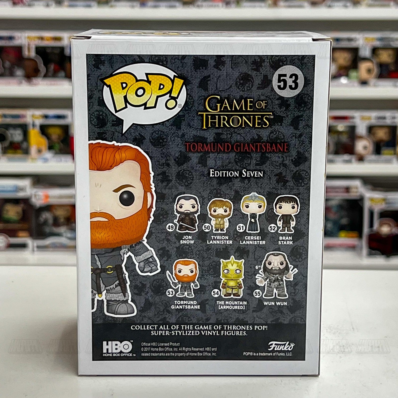 Funko Pop Game of Thrones Tormund Giantsbane 53 Vinyl Figure Edition 7 New Box