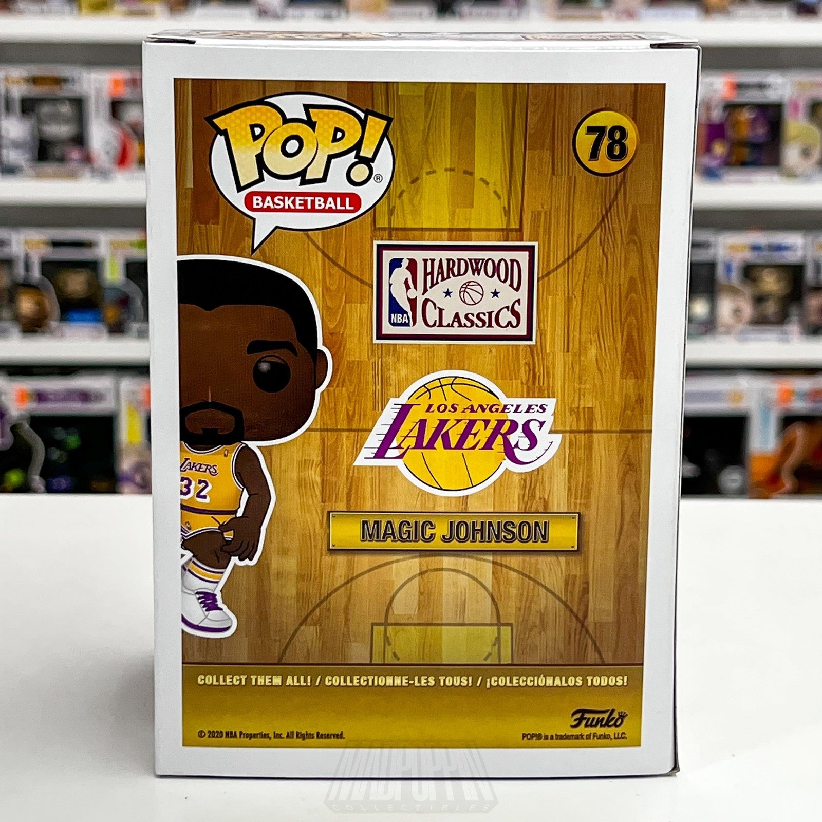 Funko Pop Los Angeles Lakers Magic Johnson Vinyl Figure #78 NBA Basketball HWC3