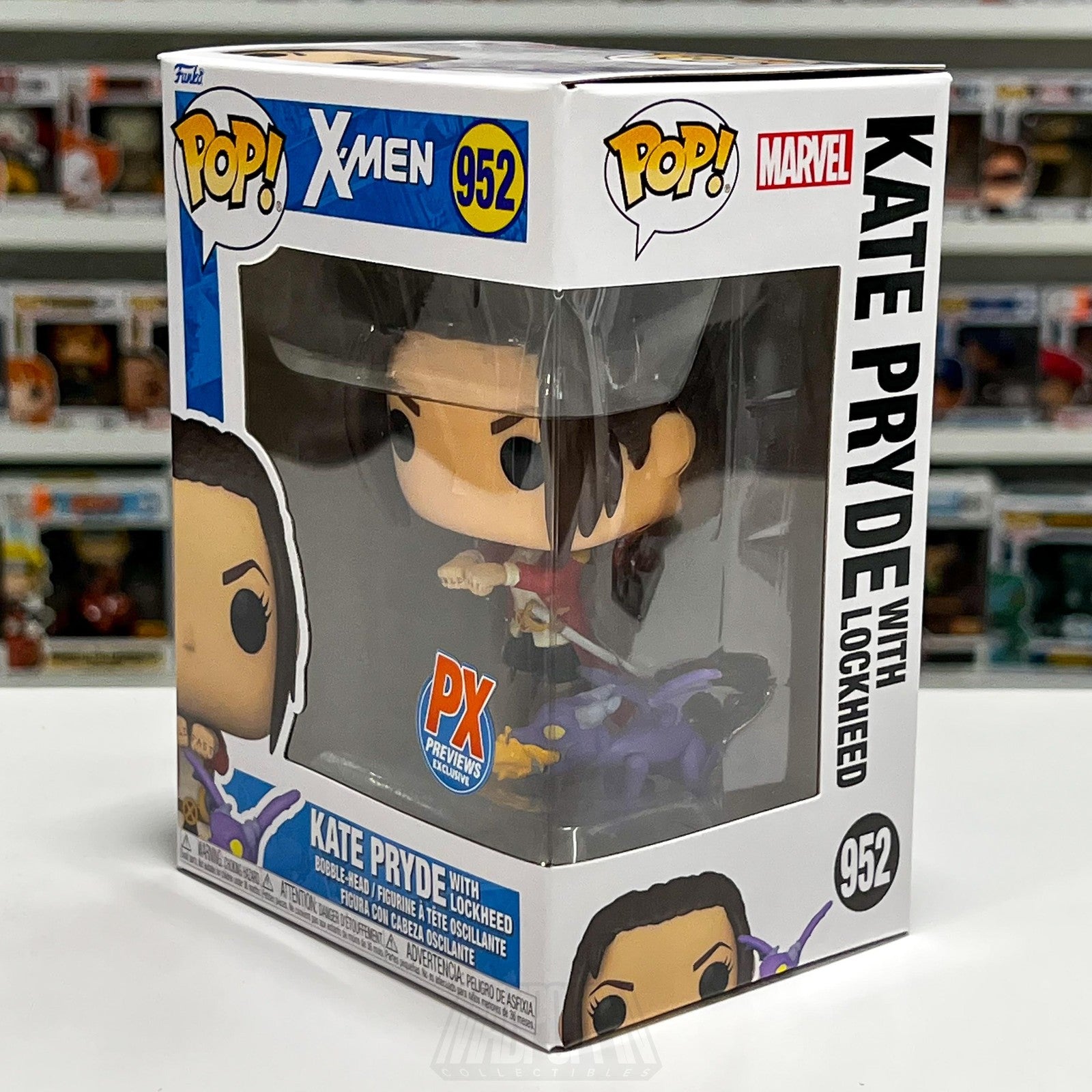 Funko Pop Marvel X-Men 952 Kate Pryde Lockheed PX Previews Exclusive NIB Toy