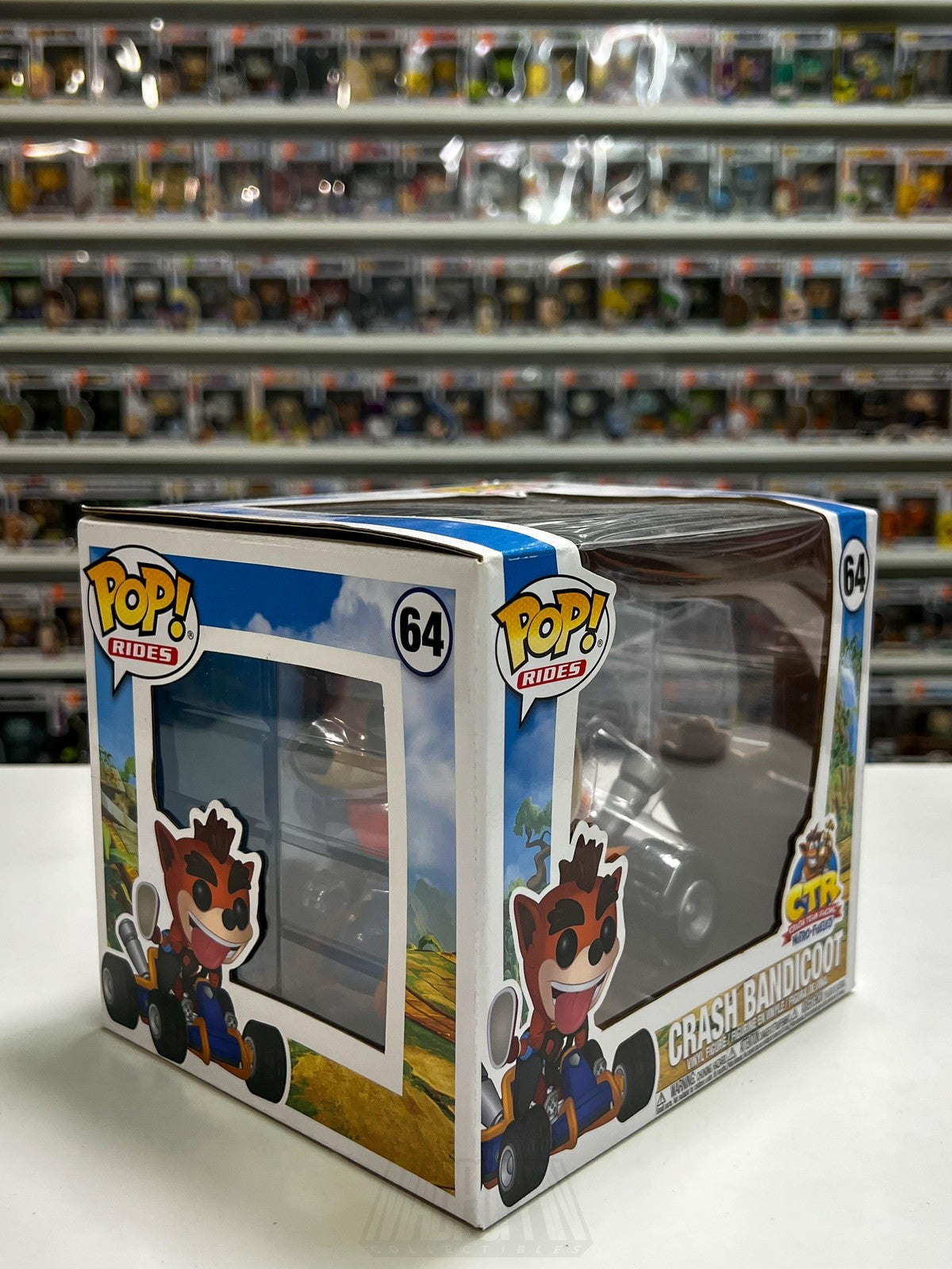 Funko Pop Rides Crash Bandicoot CTR Nitro-Fueled 64 Vinyl Figure Kart Video Game