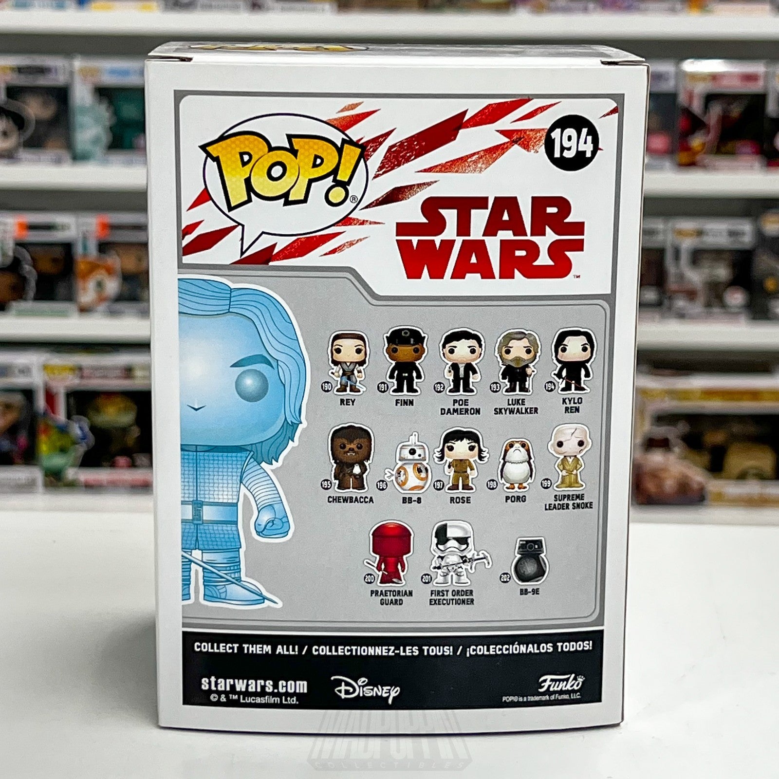 Funko Pop Star Wars Holographic Kylo Ren Glow Target 194 Ben Solo Vinyl Figure4