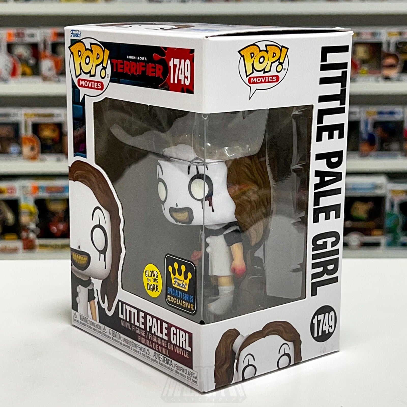 Funko Pop Movies Terrifier Little Pale Girl 1749 Glow Specialty Exclusive Horror