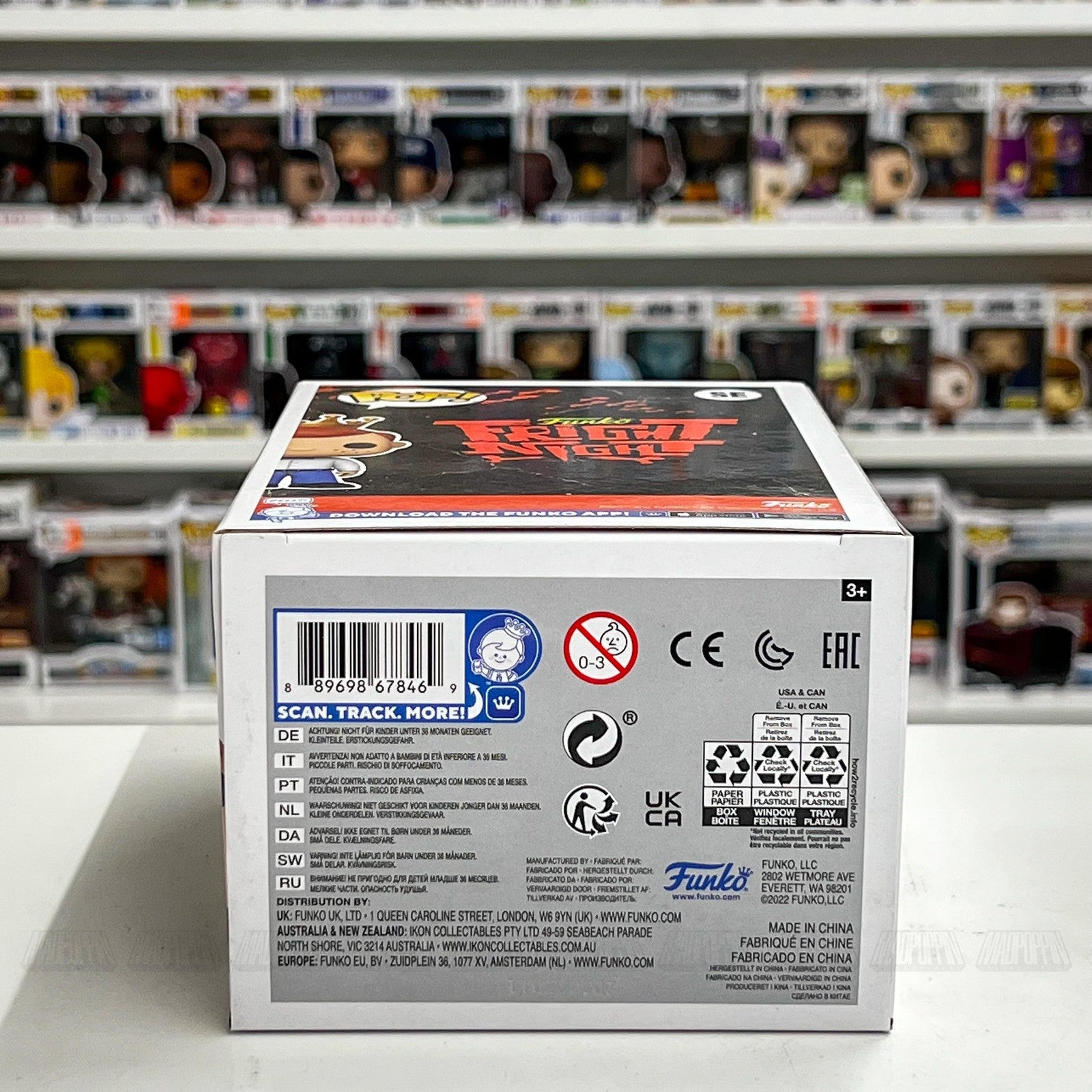 Funko Pop Freddy Zombie Fright Night 2022 SE Vinyl Figure Limited Edition 10000