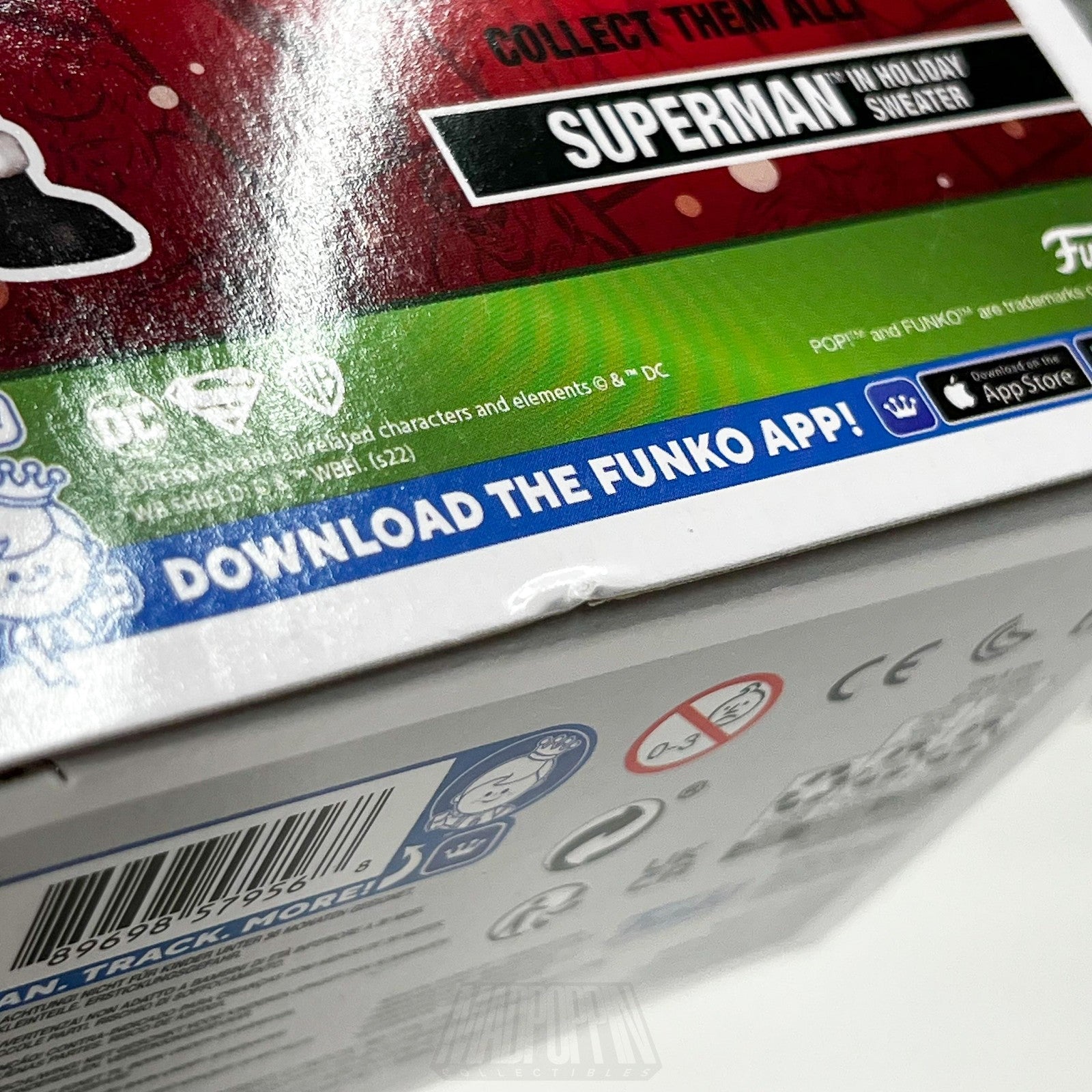 Funko Pop Heroes DC Superman In Holiday Sweater DIY #353 Vinyl Figure Exclusive