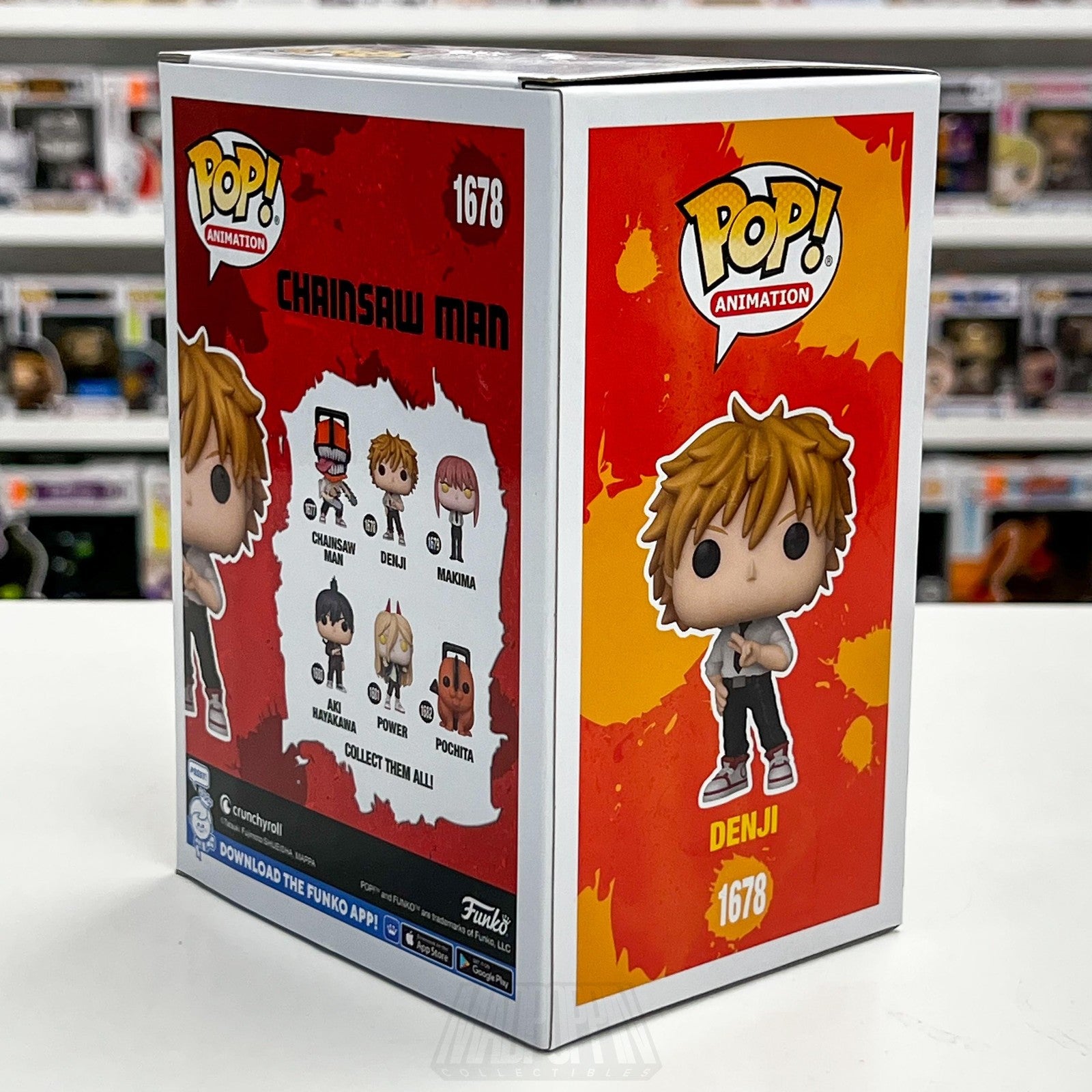 Funko Pop Animation Chainsaw Man Denji 1678 Vinyl Figure With Box Collectible4