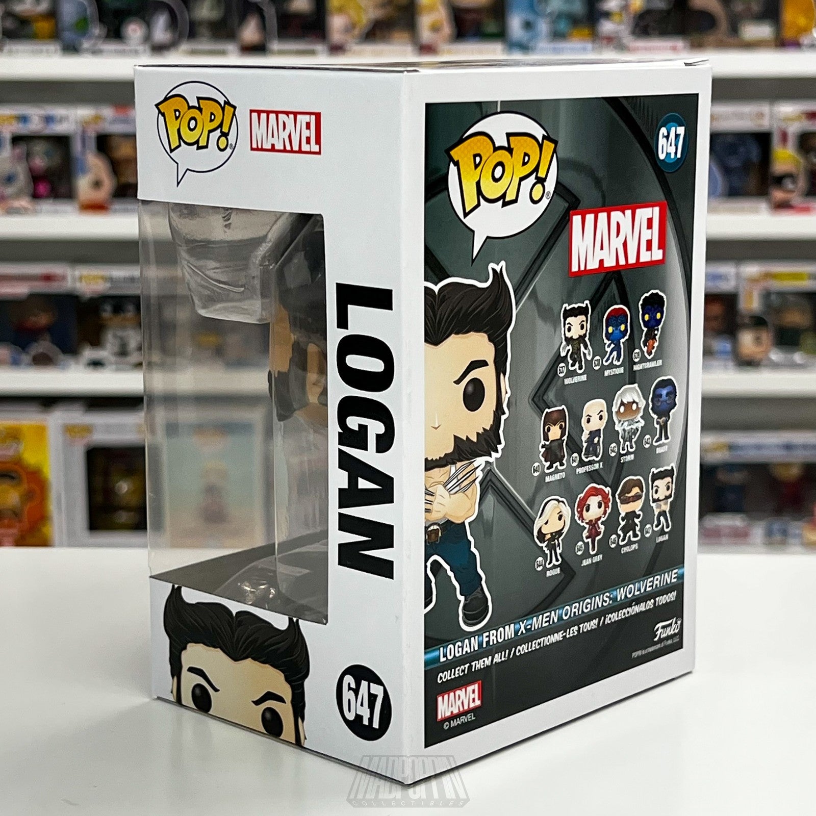 Funko Pop Marvel Logan 647 X-Men Origins Wolverine Bobble-Head Vinyl Figure New