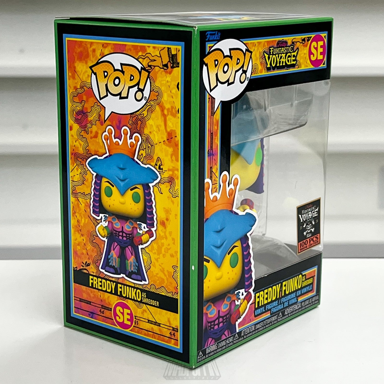 Funko Pop Fundays Funtastic Voyage Freddy as Shredder Blacklight 100 PCS TMNT