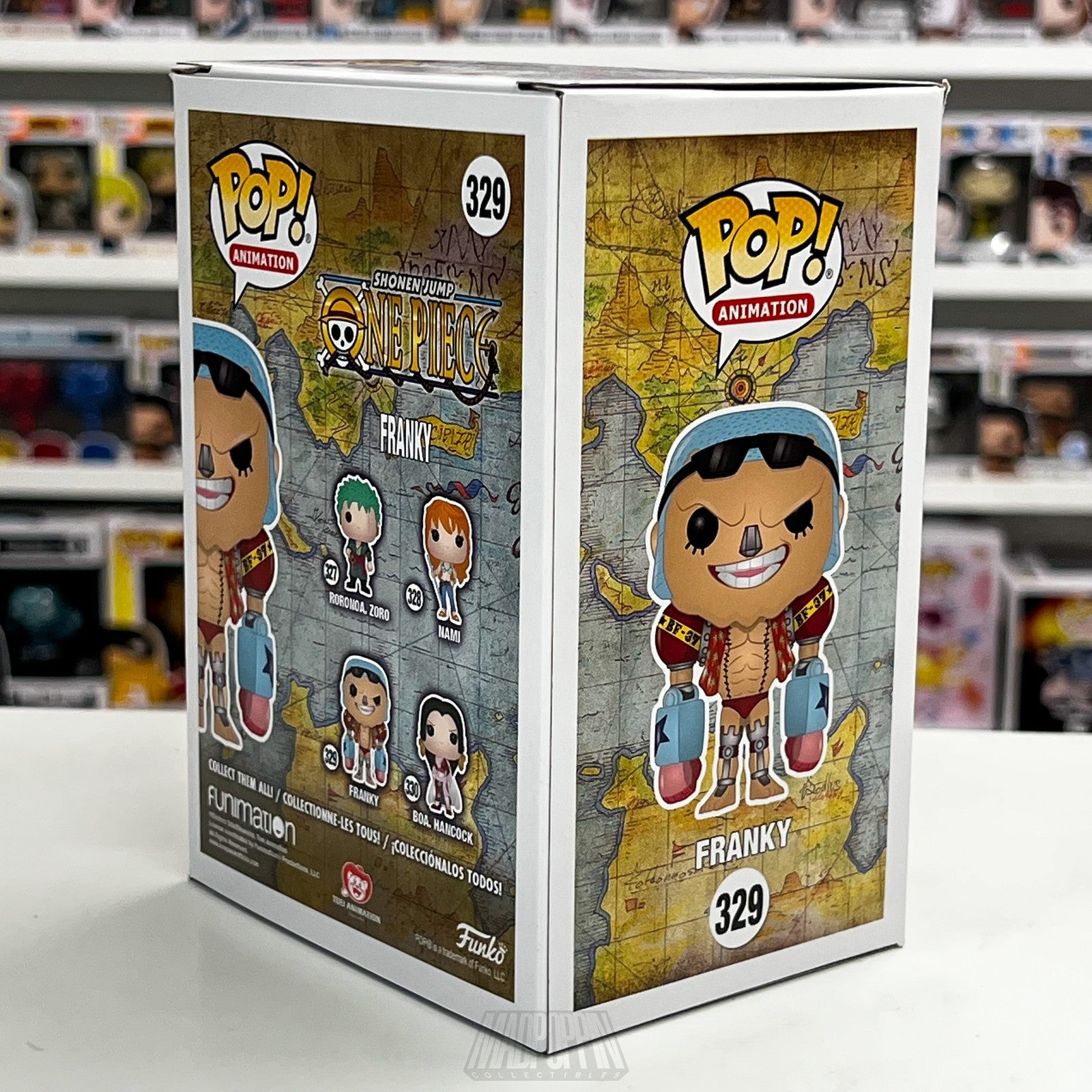 Funko Pop One Piece Franky #329 Silver Nose Animation Vinyl Figure Anime Manga