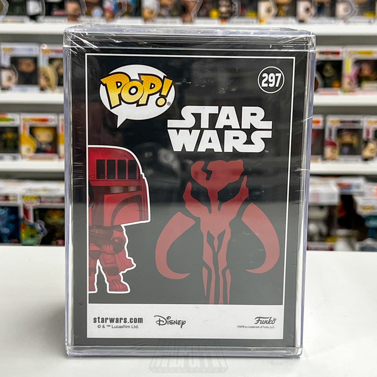 Funko Pop Star Wars Boba Fett Futura Red Wondercon 297 Bounty Hunter Toy Figure3