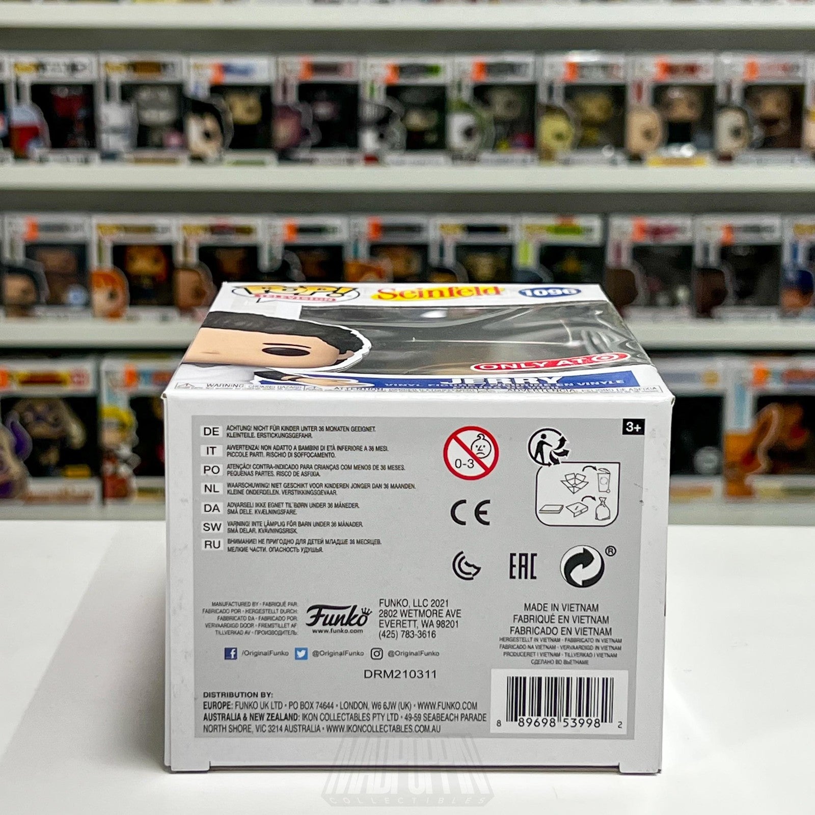 Funko Pop Television Seinfeld Jerry 1096 Target Vinyl Figure Toy Comedy Sitcom