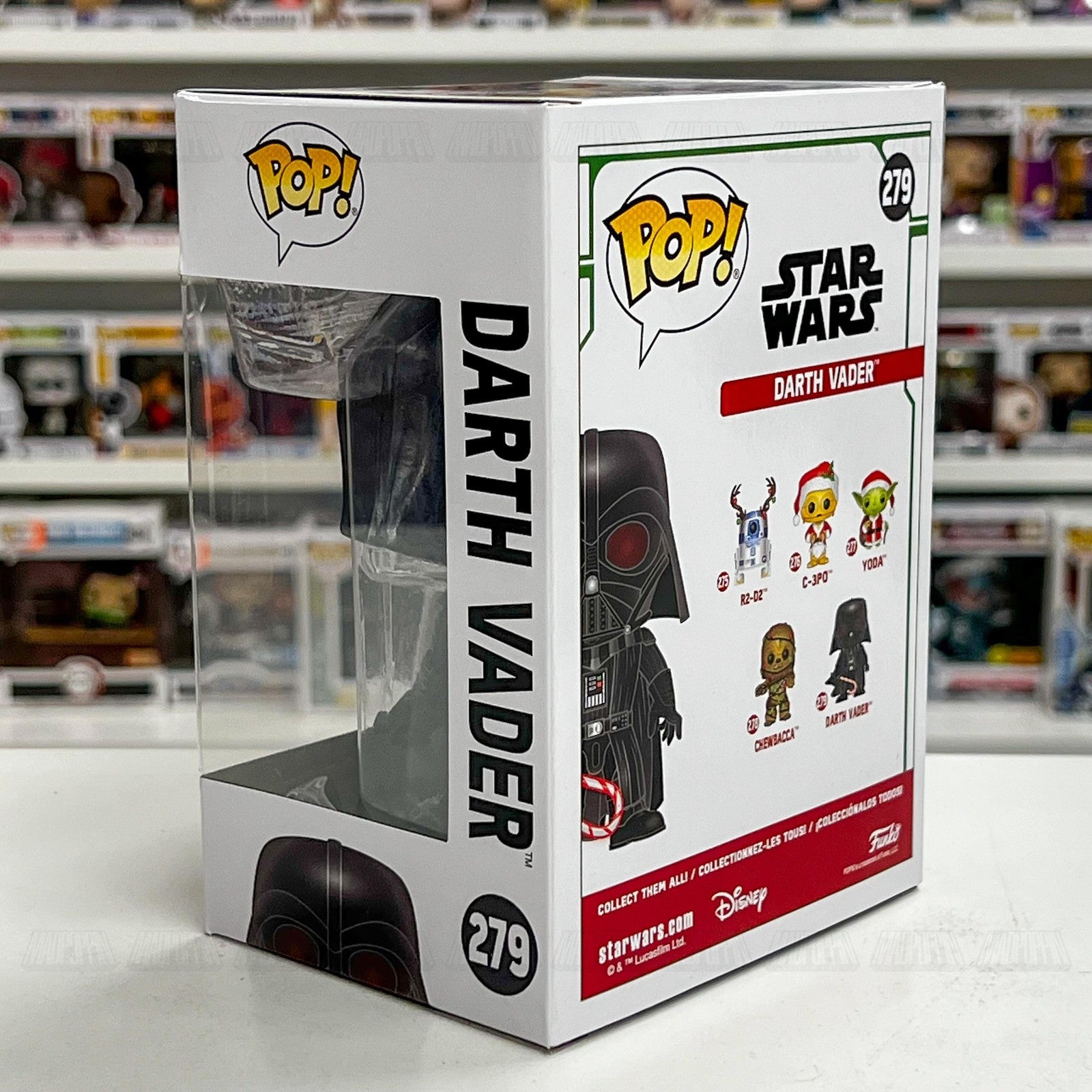 Funko Pop Star Wars Darth Vader 279 Christmas Holiday Candy Cane Sith Disney Toy