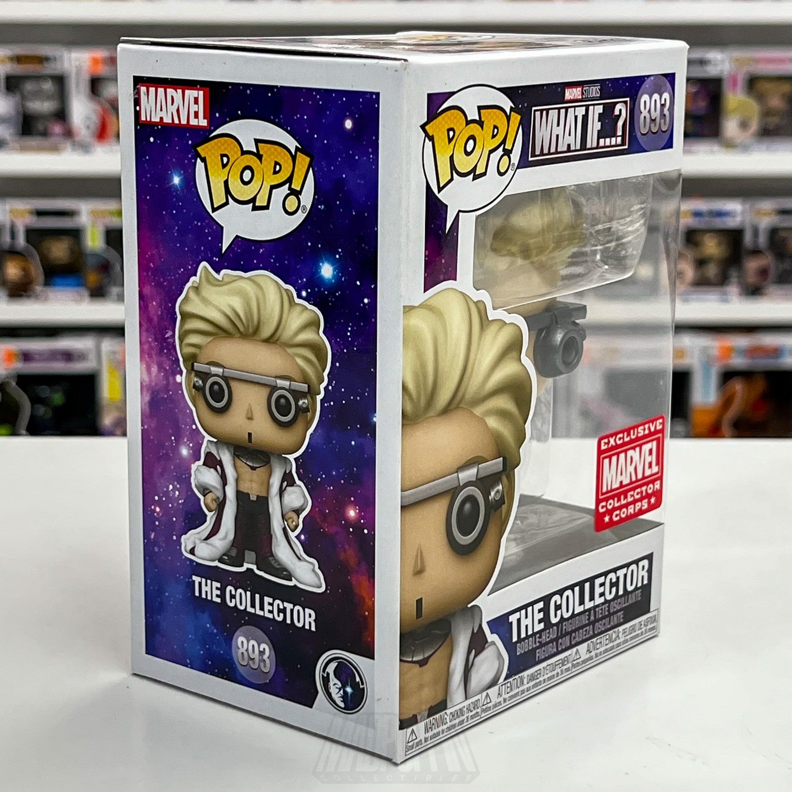 Funko Pop Marvel What If? The Collector 893 Exclusive Collector Corps Vinyl MCC5