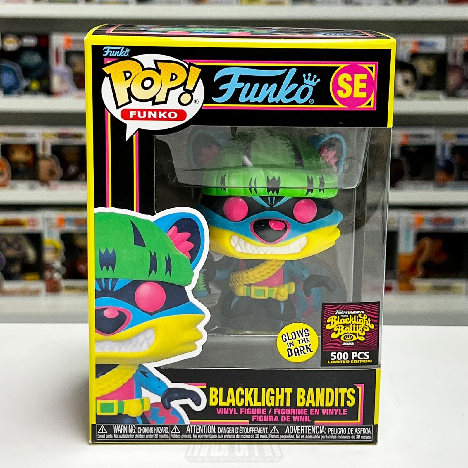 Funko Pop Blacklight Bandits SE Vinyl Figure Glow in the Dark 500 PCS Limited