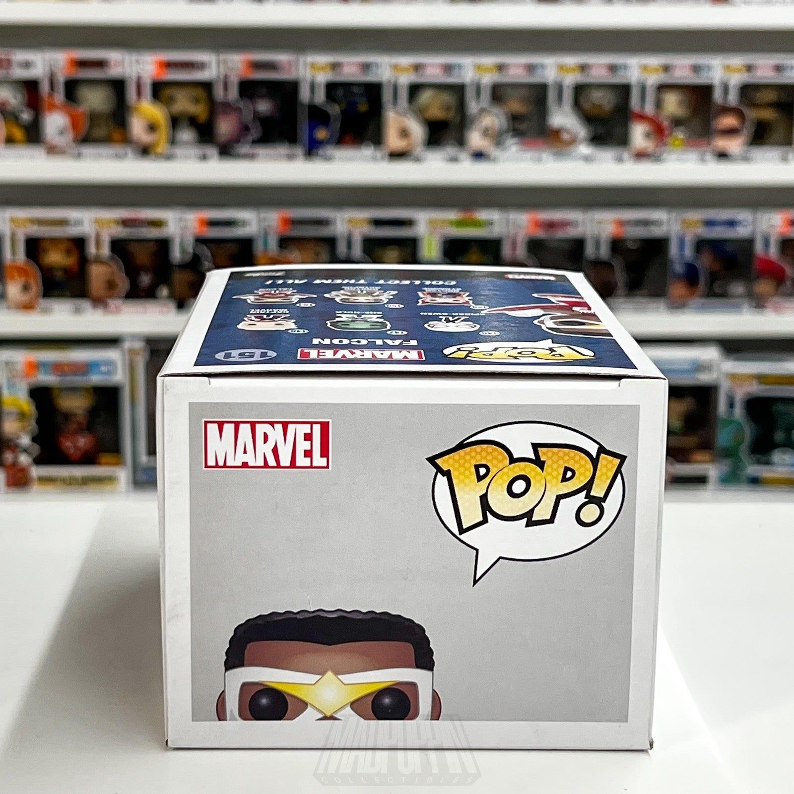 Funko Pop Marvel Falcon 151 Vinyl Bobble-Head Figure Box Sam Wilson Avengers Toy