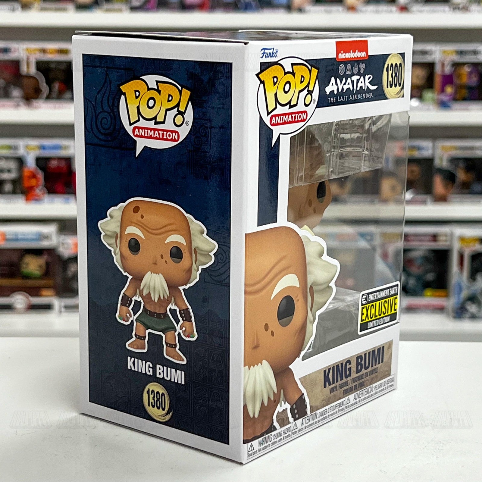 Funko Pop Avatar The Last Airbender King Bumi #1380 EE Exclusive Vinyl Figure