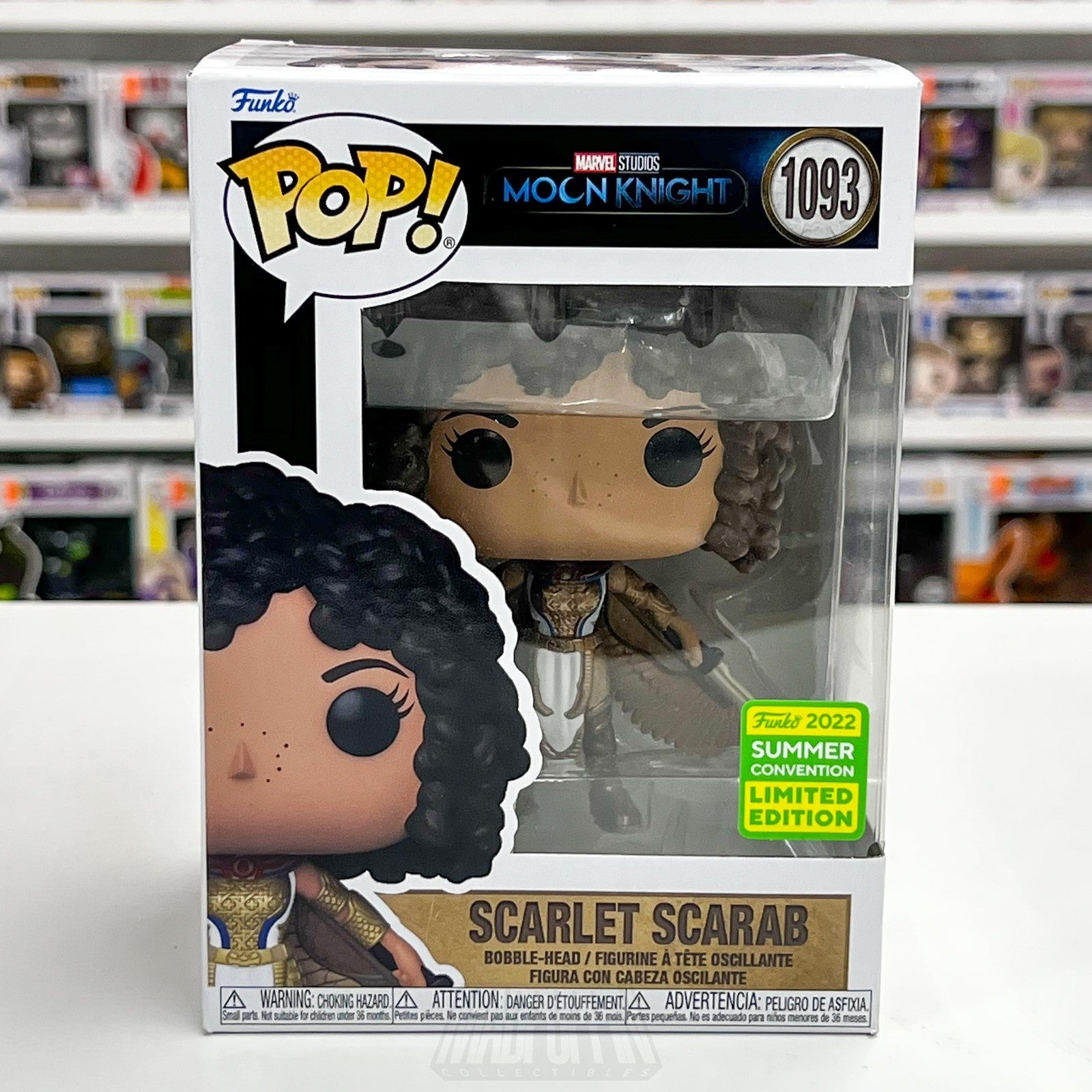 Funko Pop Marvel Moon Knight Scarlet Scarab 1093 Bobble-Head 2022 Summer LE SDCC0