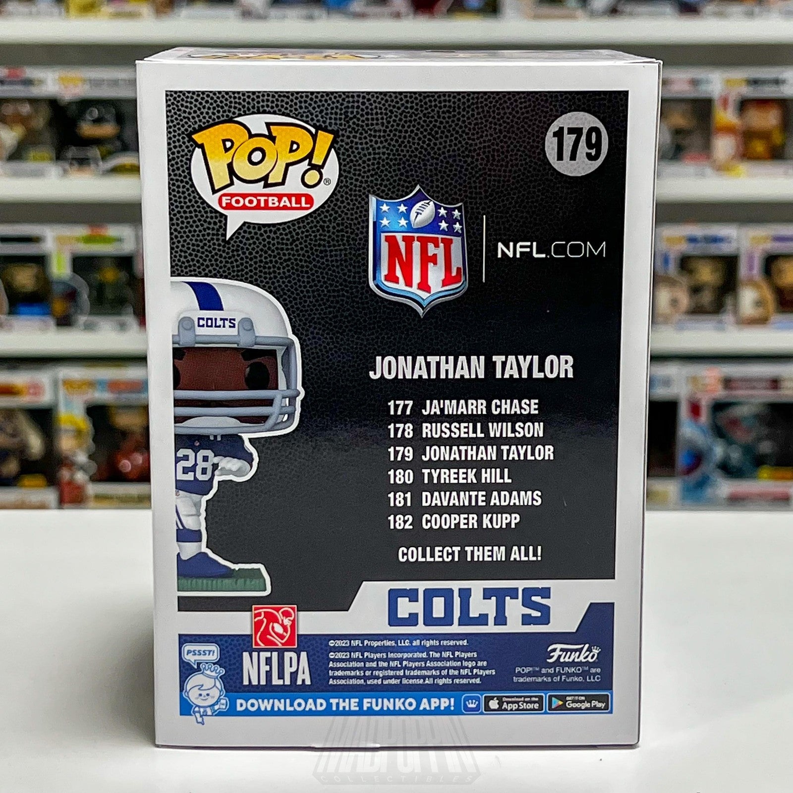 Funko Pop NFL Football Indianapolis Colts Jonathan Taylor 179 Running Back Toy