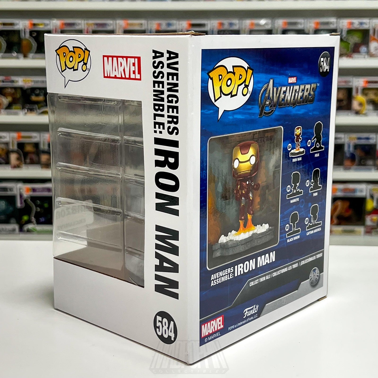 Funko Pop Marvel Avengers Assemble Iron Man 584 Amazon Exclusive Deluxe Figure