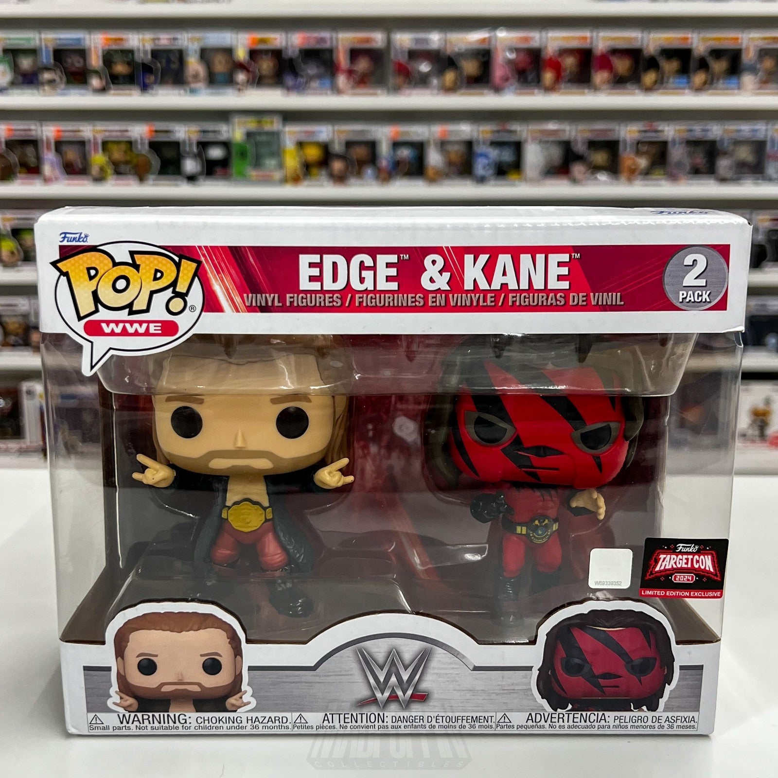 Funko Pop WWE Edge & Kane Targetcon Exclusive 2 Pack Wrestling Vinyl Figure0