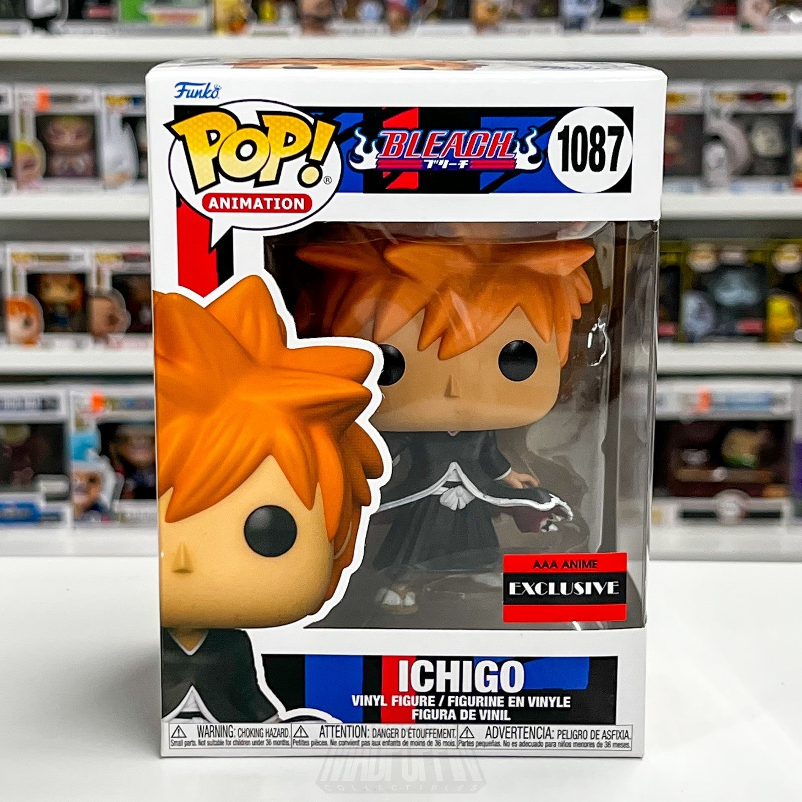 Funko Pop Anime Bleach Ichigo Kurosaki Bankai AAA Exclusive 1087 Vinyl Figure0