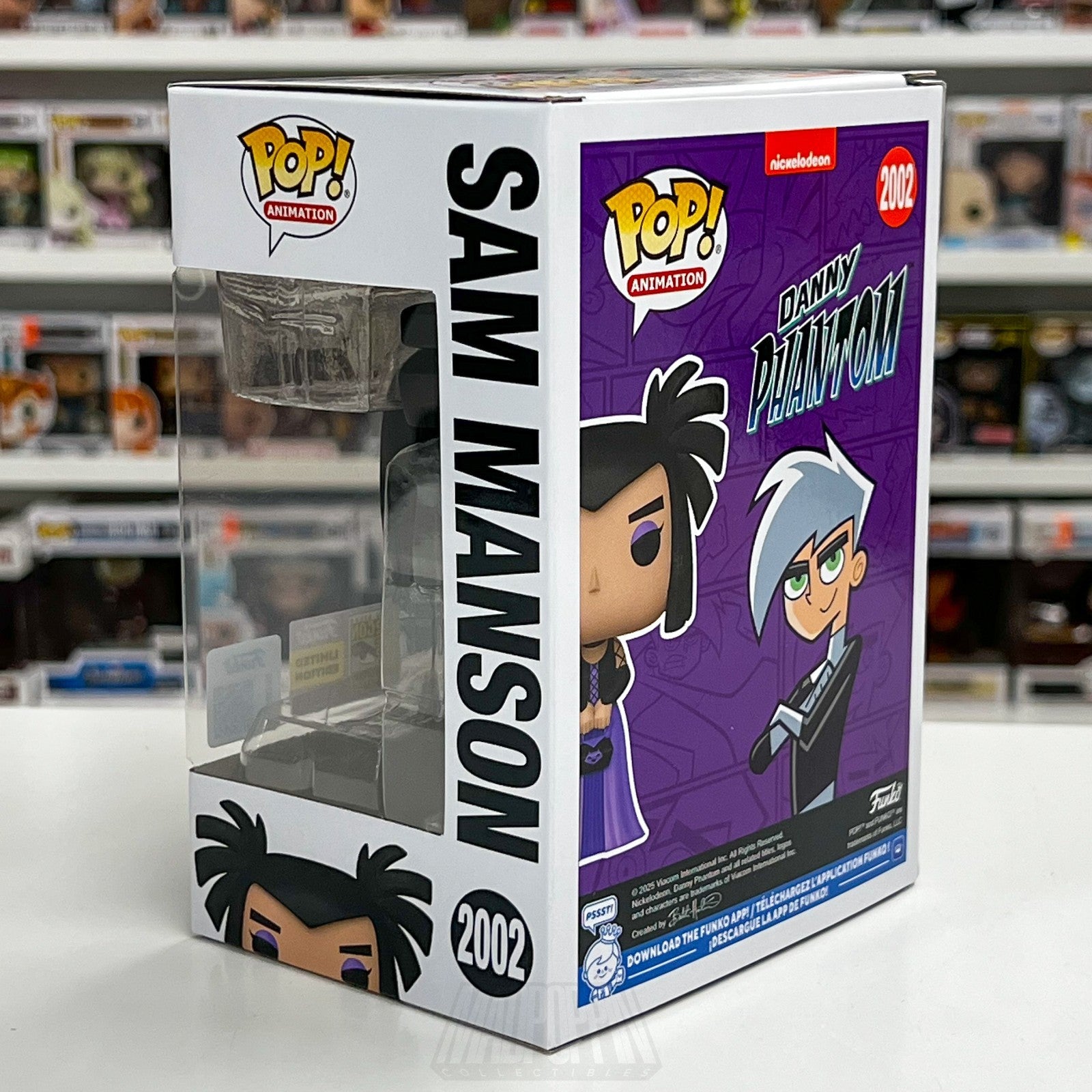 Funko Pop Animation Danny Phantom Sam Manson SDCC Con Sticker 2002 Vinyl Figure2