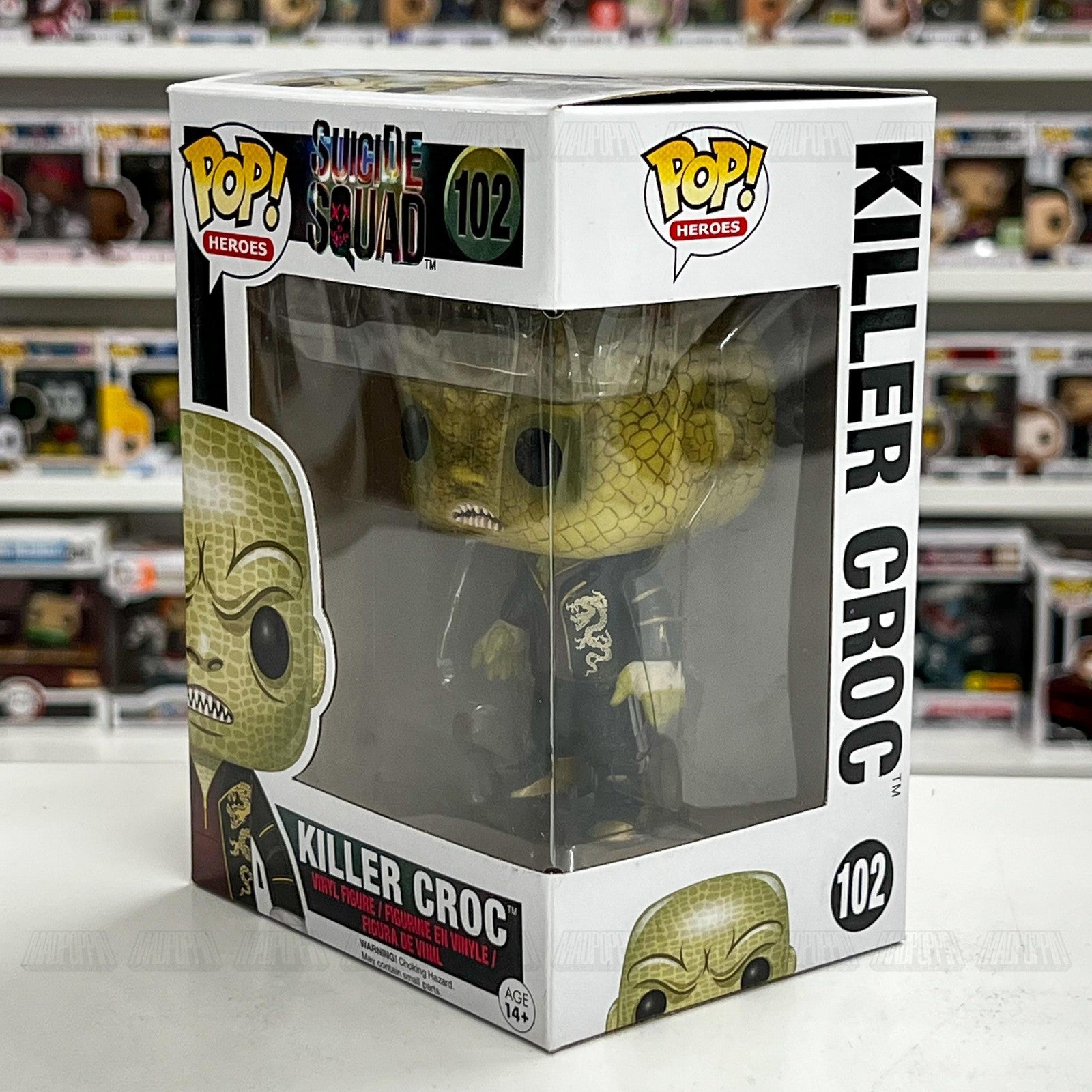 Funko Pop Heroes Suicide Squad Killer Croc 102 Vinyl Figure DC Comics New in Box
