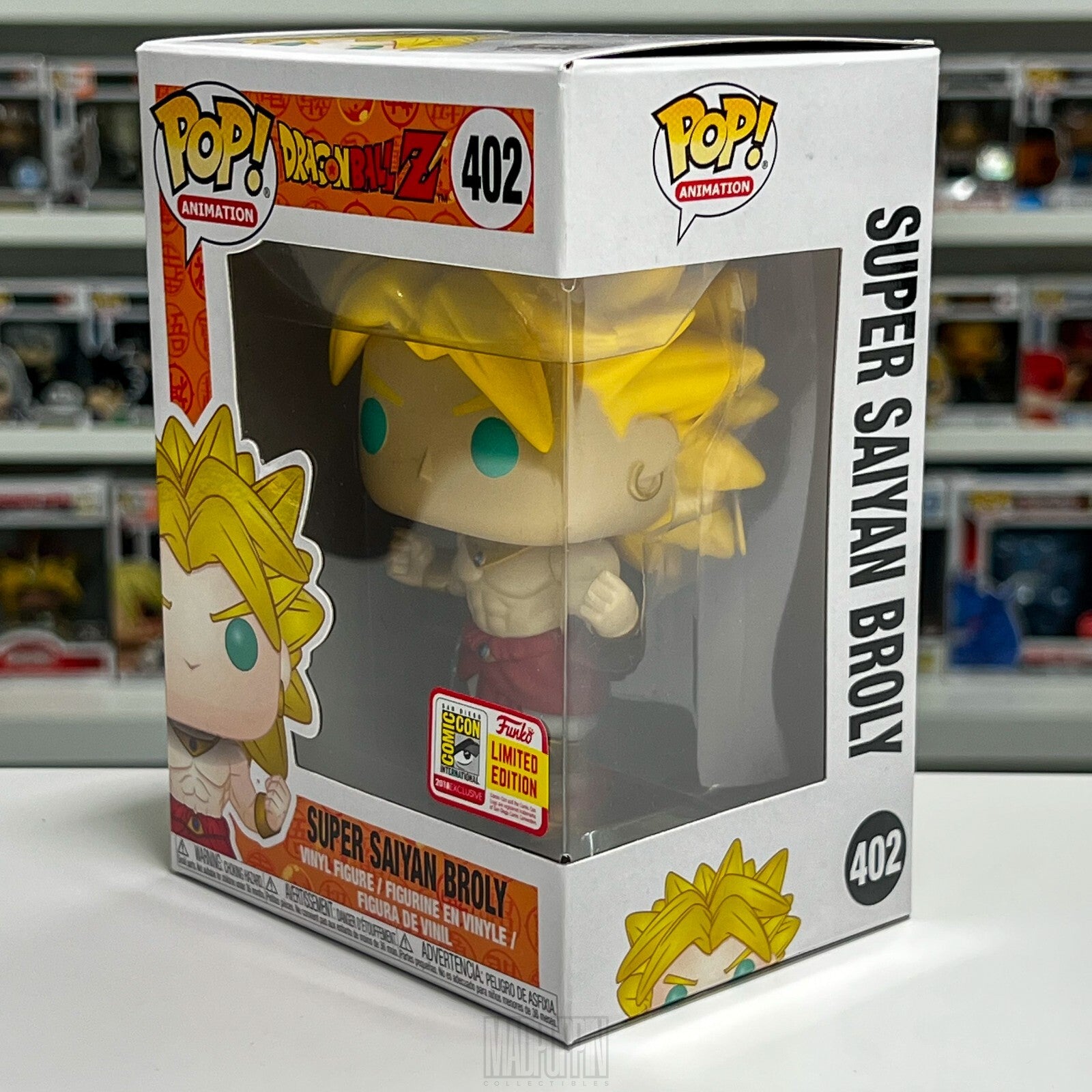 Funko Pop Anime Dragon Ball Z Super Saiyan Broly SDCC 2018 Official Sticker 402