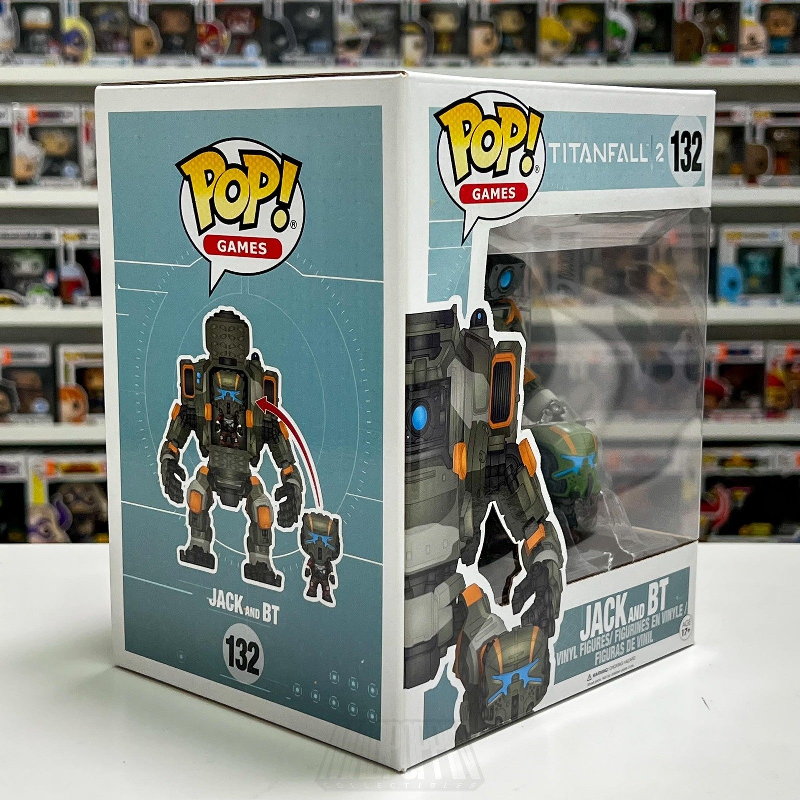 Funko Pop Video Games Titanfall 2 Jack and BT 132 Vaulted Vinyl Protector MINT
