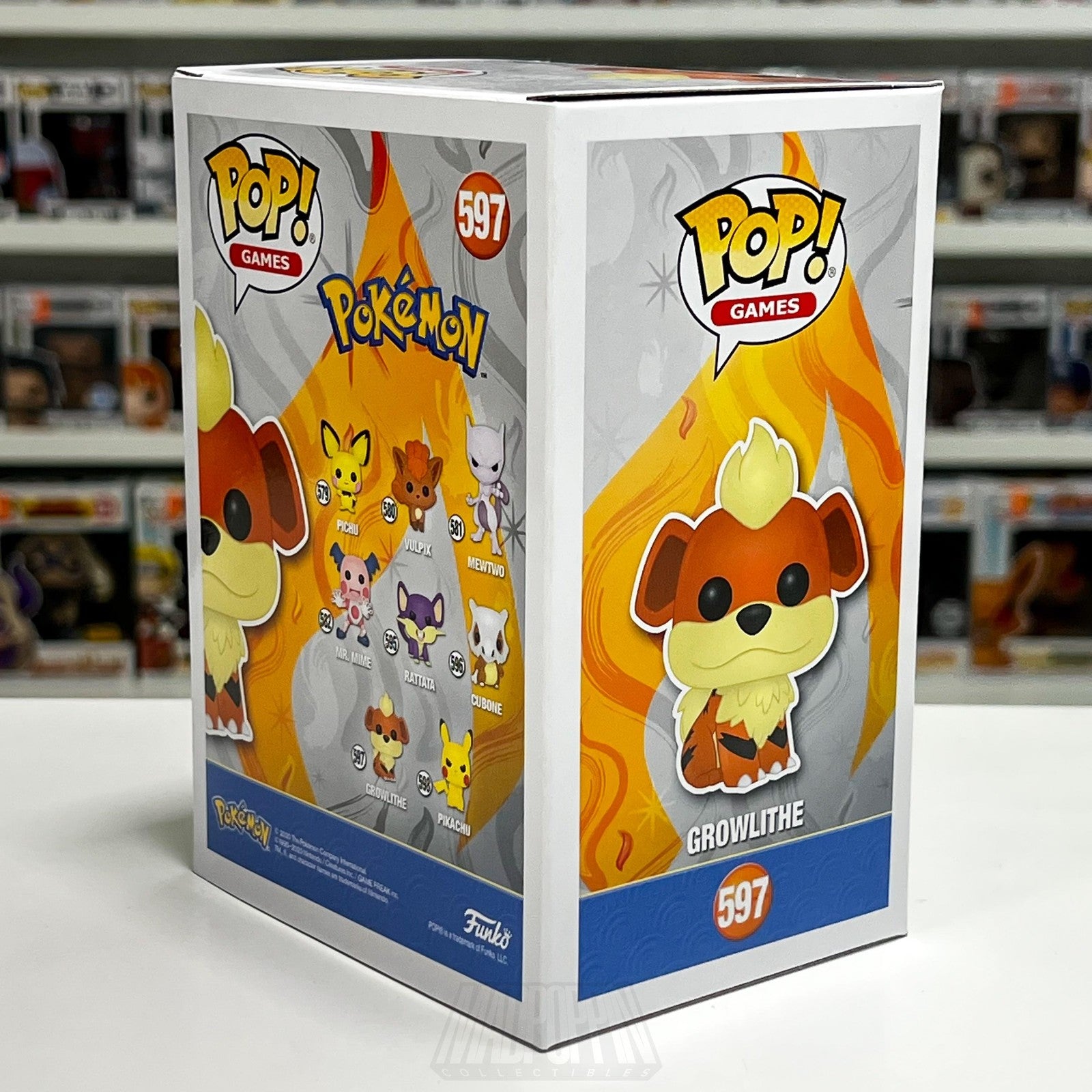 Funko Pop! Games Pokémon Growlithe #597 Vinyl Figure New in Box NIB Collectible