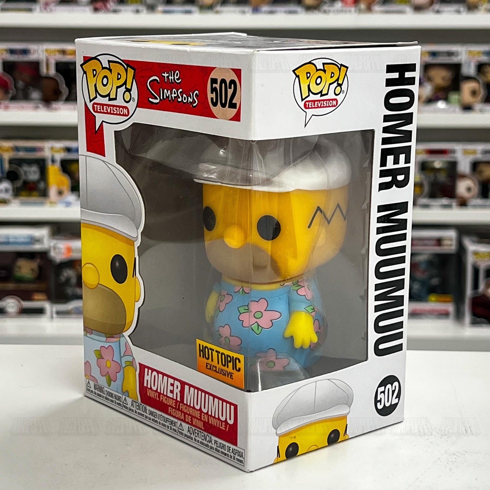Funko Pop The Simpsons Homer Muumuu 502 Vinyl Figure Hot Topic Exclusive New Box
