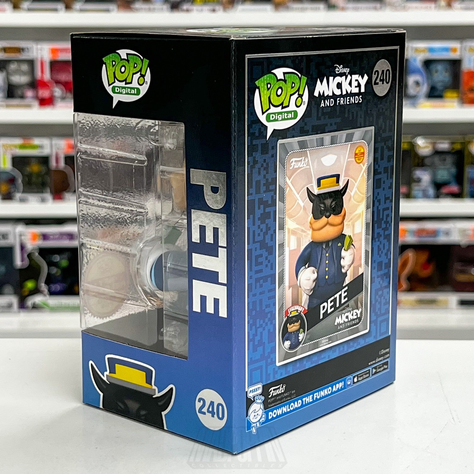 Funko Pop Digital Release Disney Mickey & Friends Pete 240 Peg Leg Vinyl Figure2