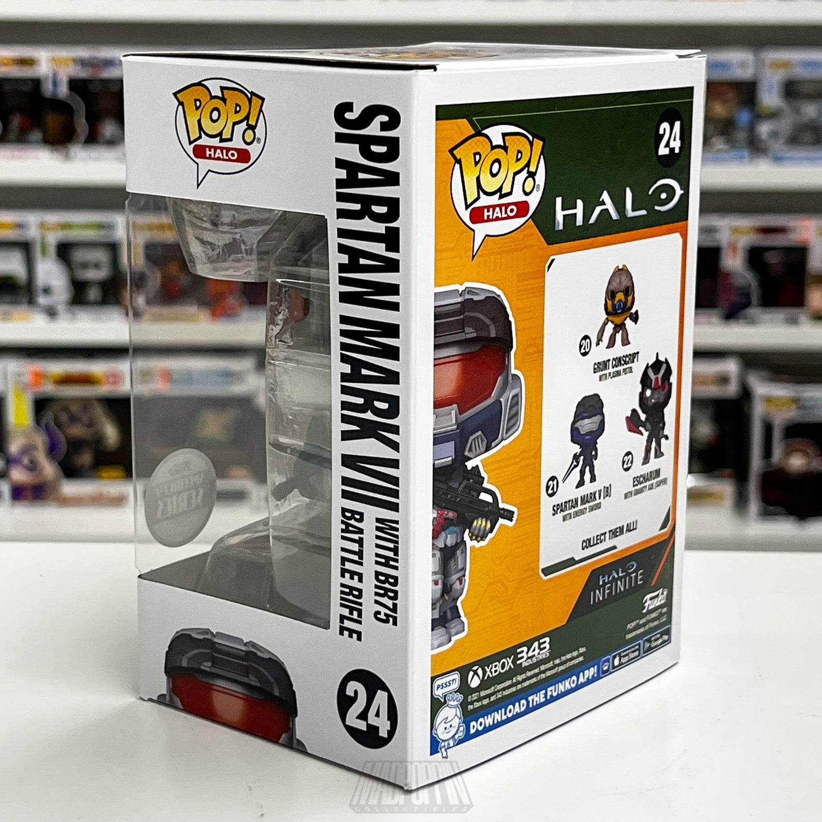 Funko Pop Halo Spartan Mark VII with BR75 Battle Rifle Specialty Series #24 New