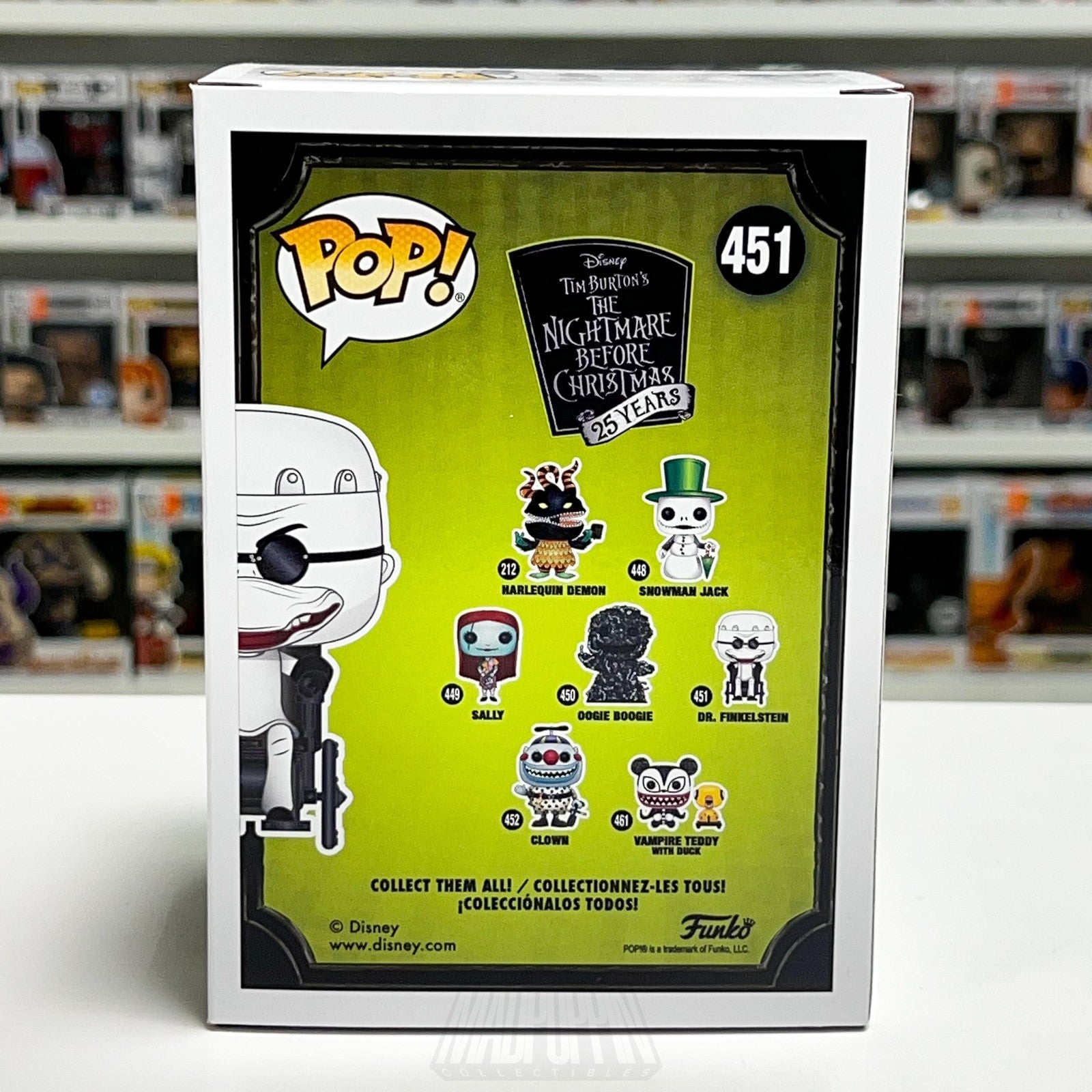 Funko Pop Disney Dr. Finkelstein 451 Nightmare Before Christmas Vinyl Figure Toy
