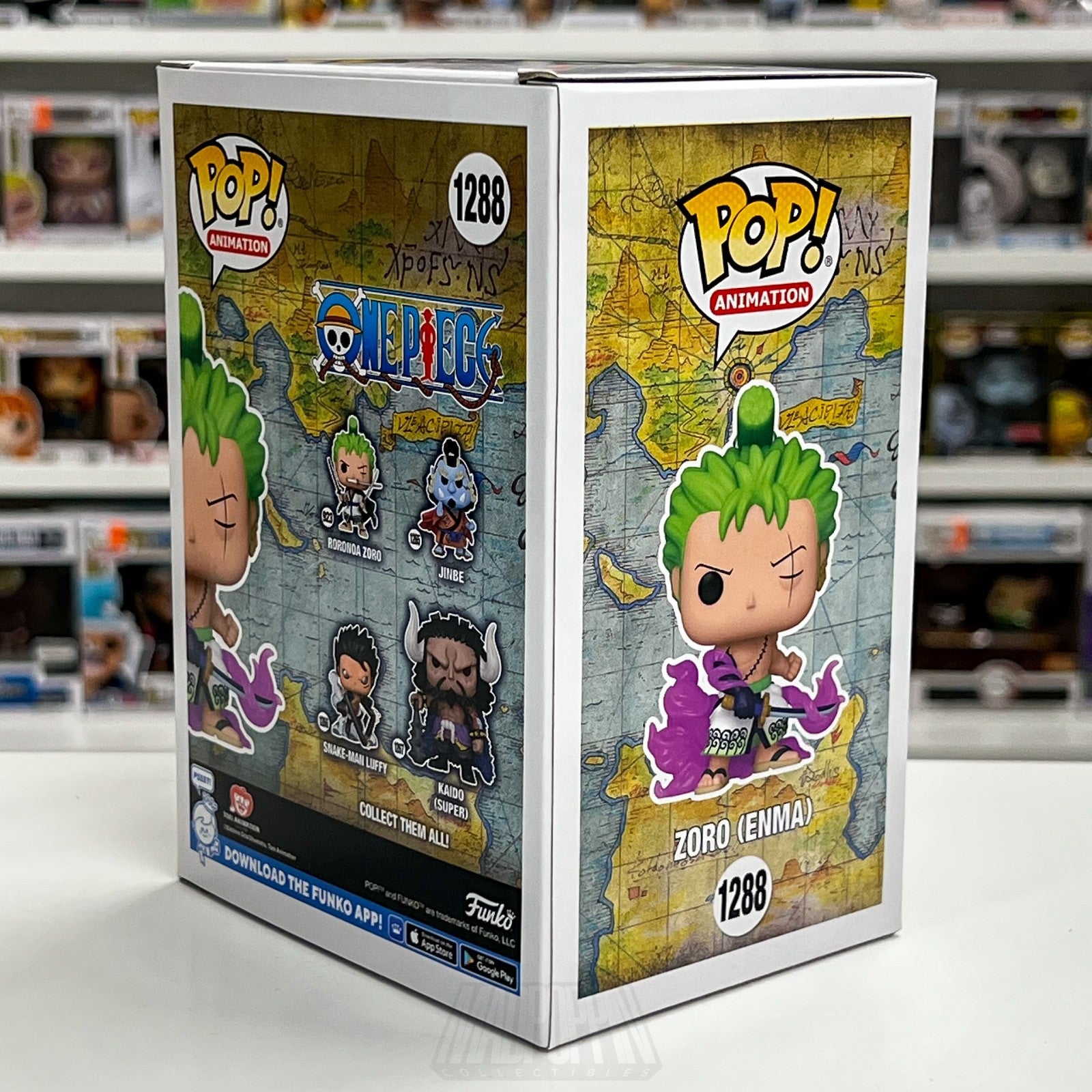 Funko Pop Anime One Piece Zoro Enma Chalice Collectibles Glow 1288 Vinyl Figure5