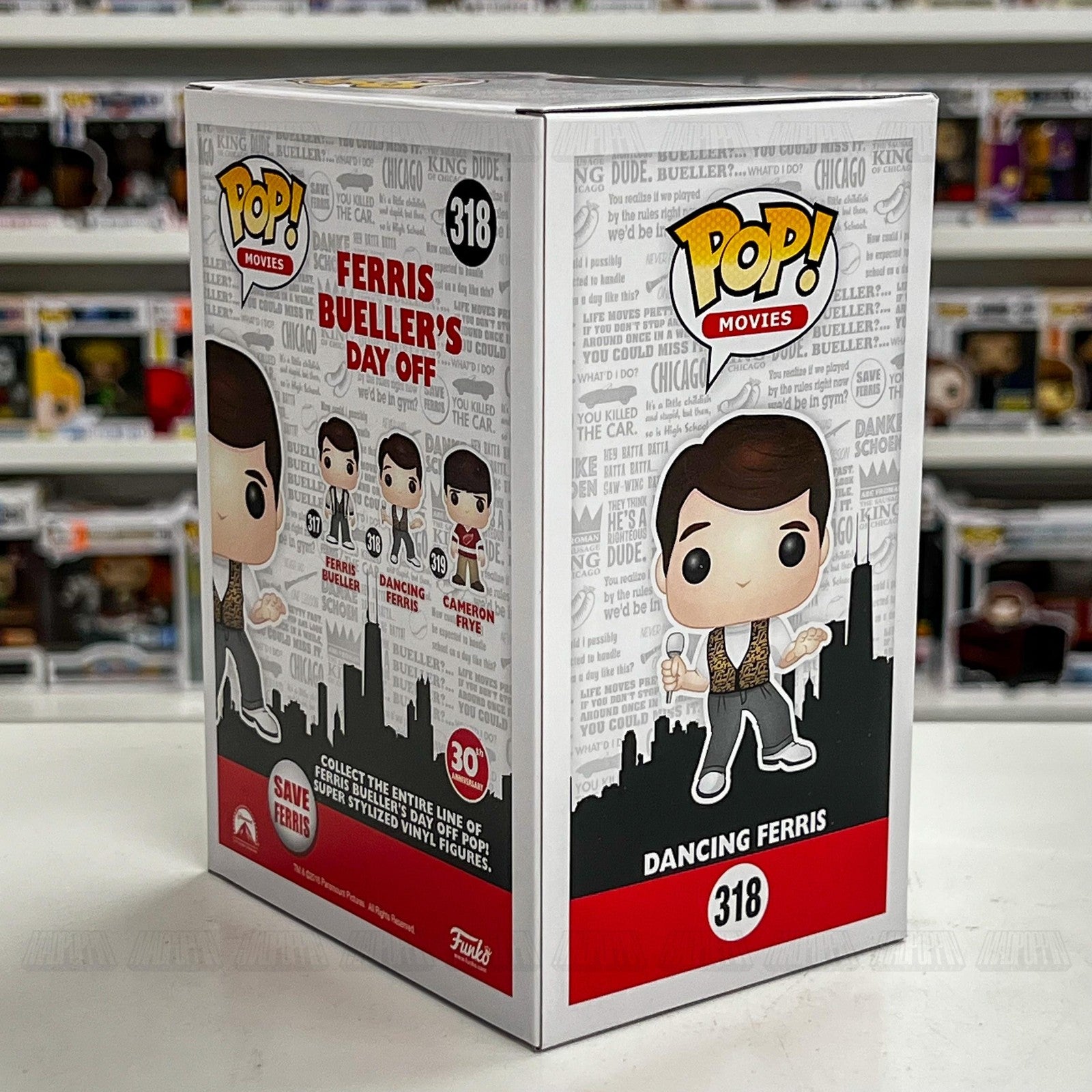 Funko Pop Ferris Bueller's Day Off Dancing Ferris 318 30th Anniversary New