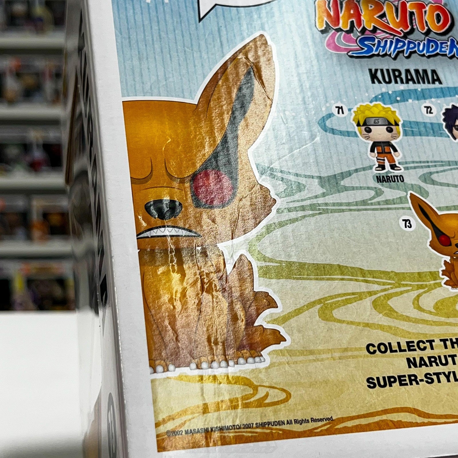 Funko Pop Naruto Shippuden Kurama 73 Hot Topic Pre Release Anime w/ Protector