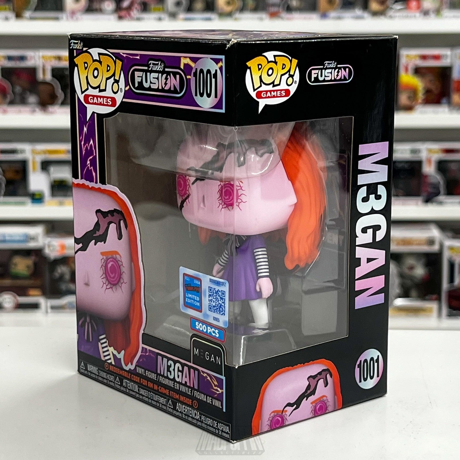 Funko Pop Games Fusion M3GAN 1001 SDCC 2024 Limited Edition 500 PCS Vinyl Figure