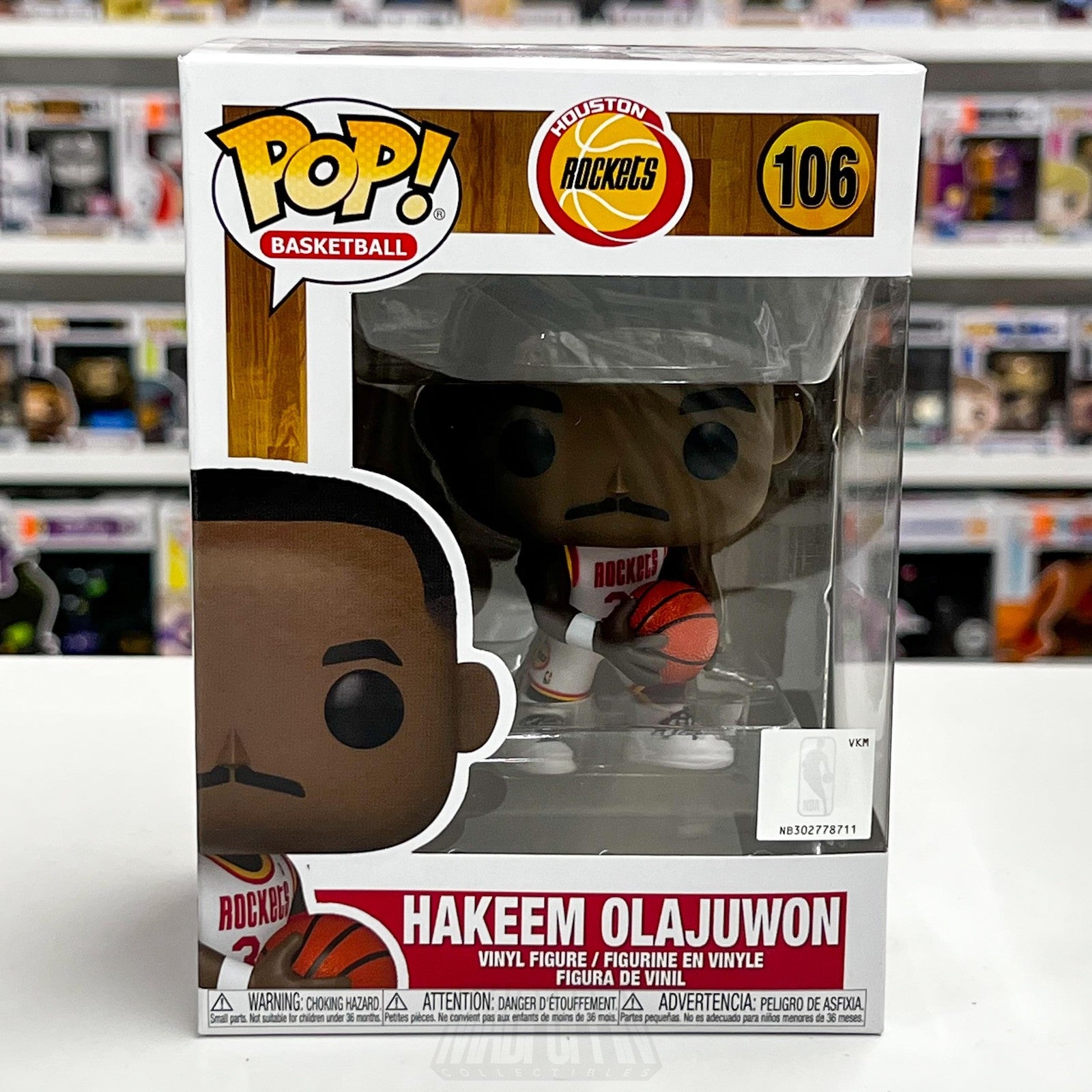 Funko Pop Hakeem Olajuwon 106 Houston Rockets NBA Vinyl Figure Hardwood Classics0