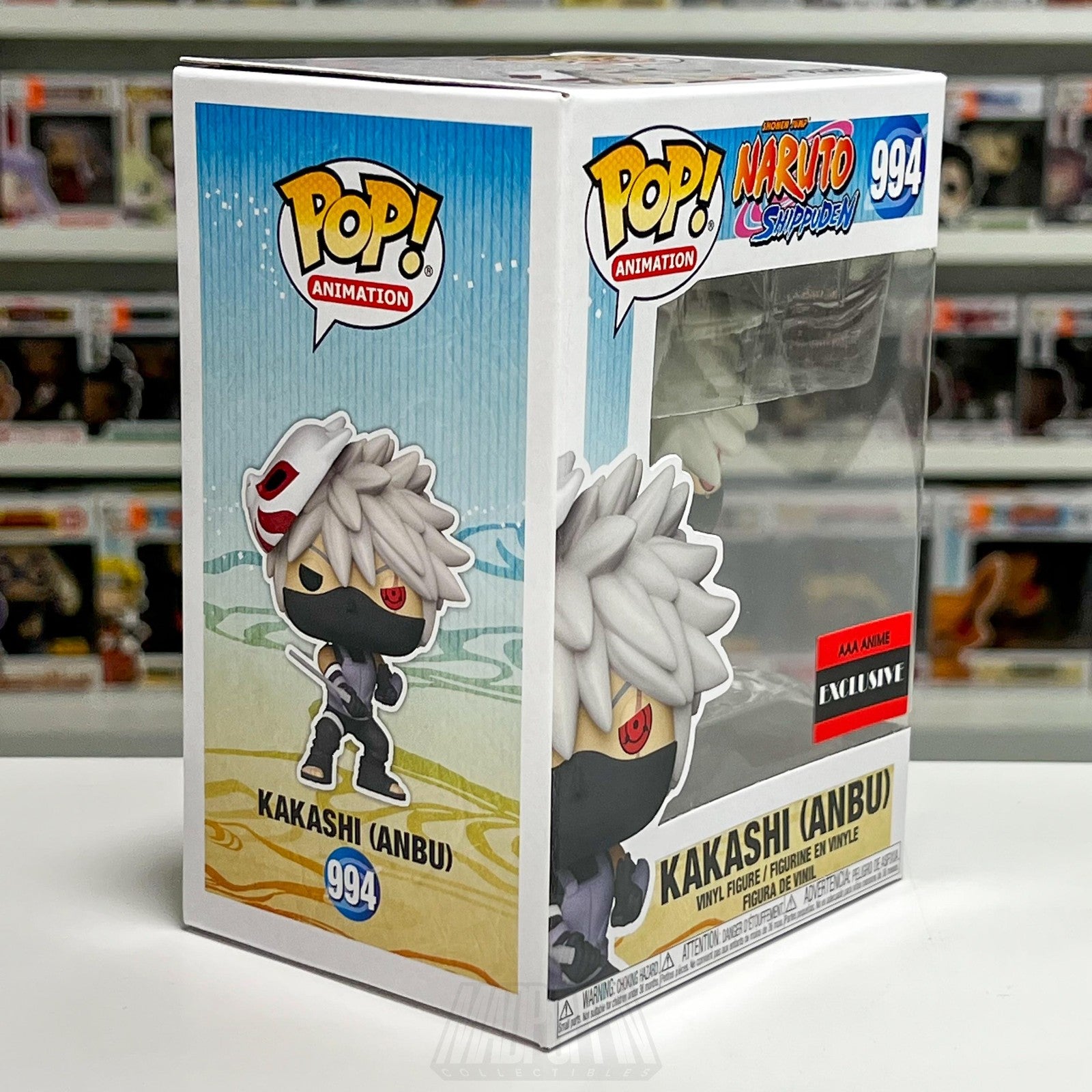 Funko Pop Naruto Shippuden Kakashi Anbu 994 AAA Anime Exclusive Vinyl Figure