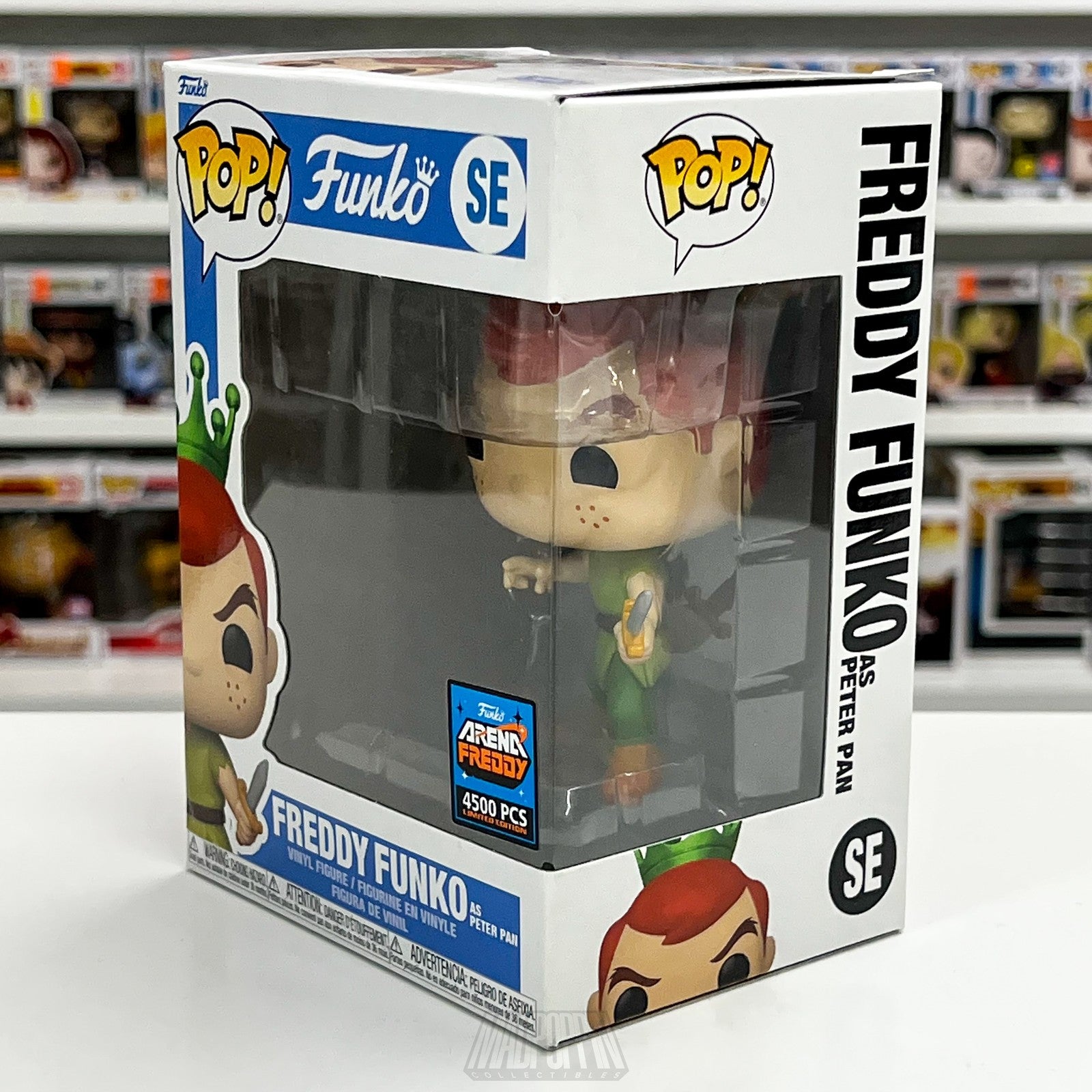Freddy Funko as Peter Pan Pop! Vinyl Figure LE 4500 Disney 70th Anniversary SE