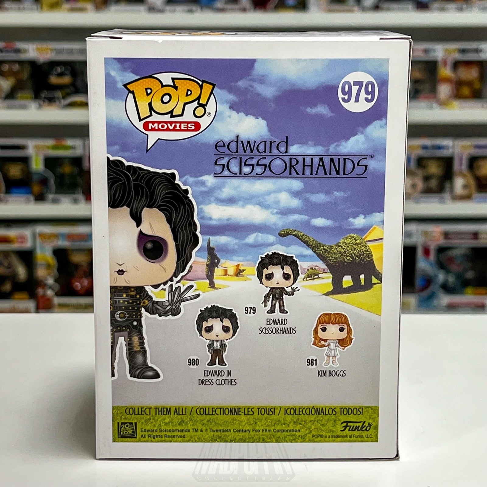 Funko Pop Movies Edward Scissorhands 979 Vinyl Figure Goth Fantasy Tim Burton