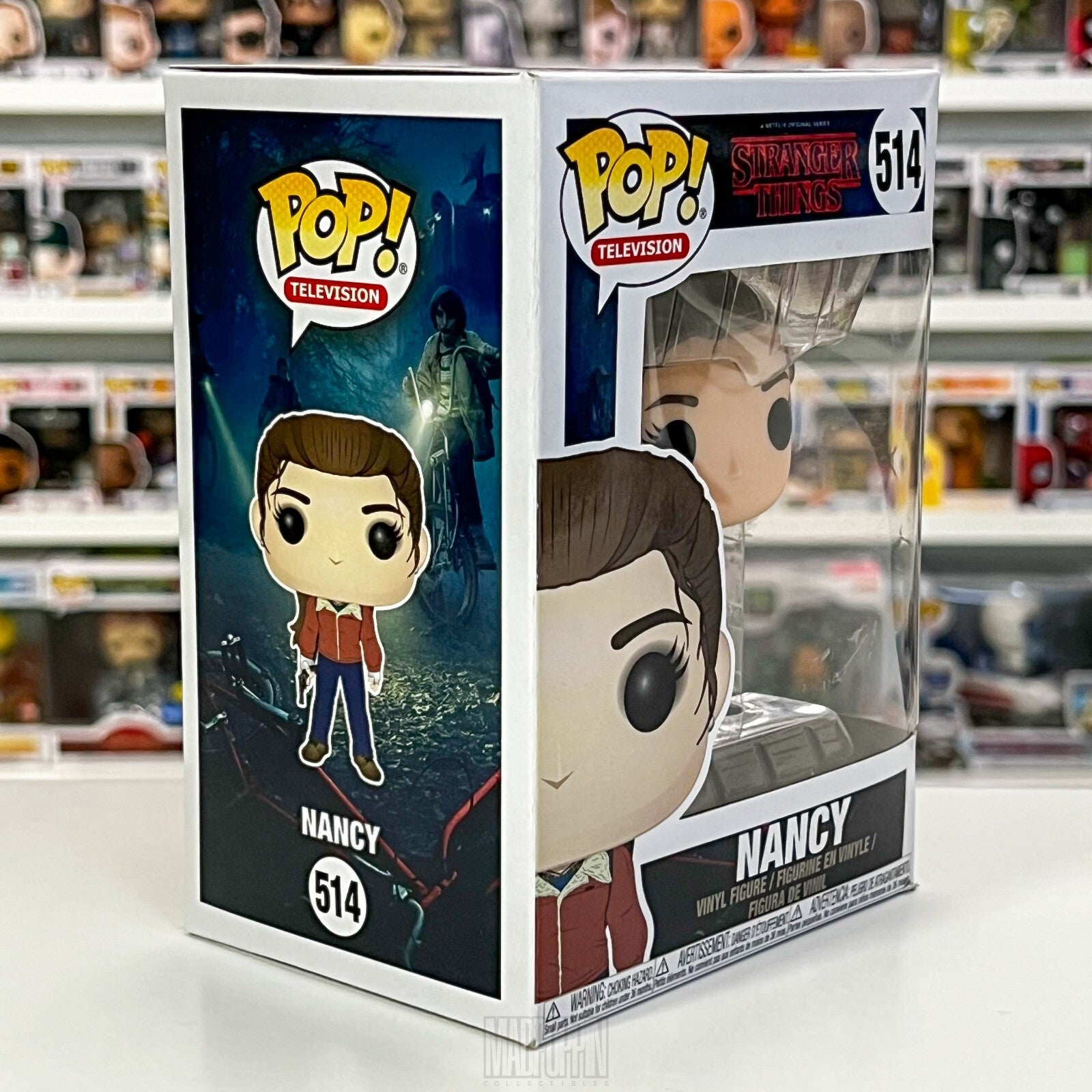 Funko Pop TV Netflix Stranger Things Nancy Wheeler w/Gun Coly Python Vaulted 514