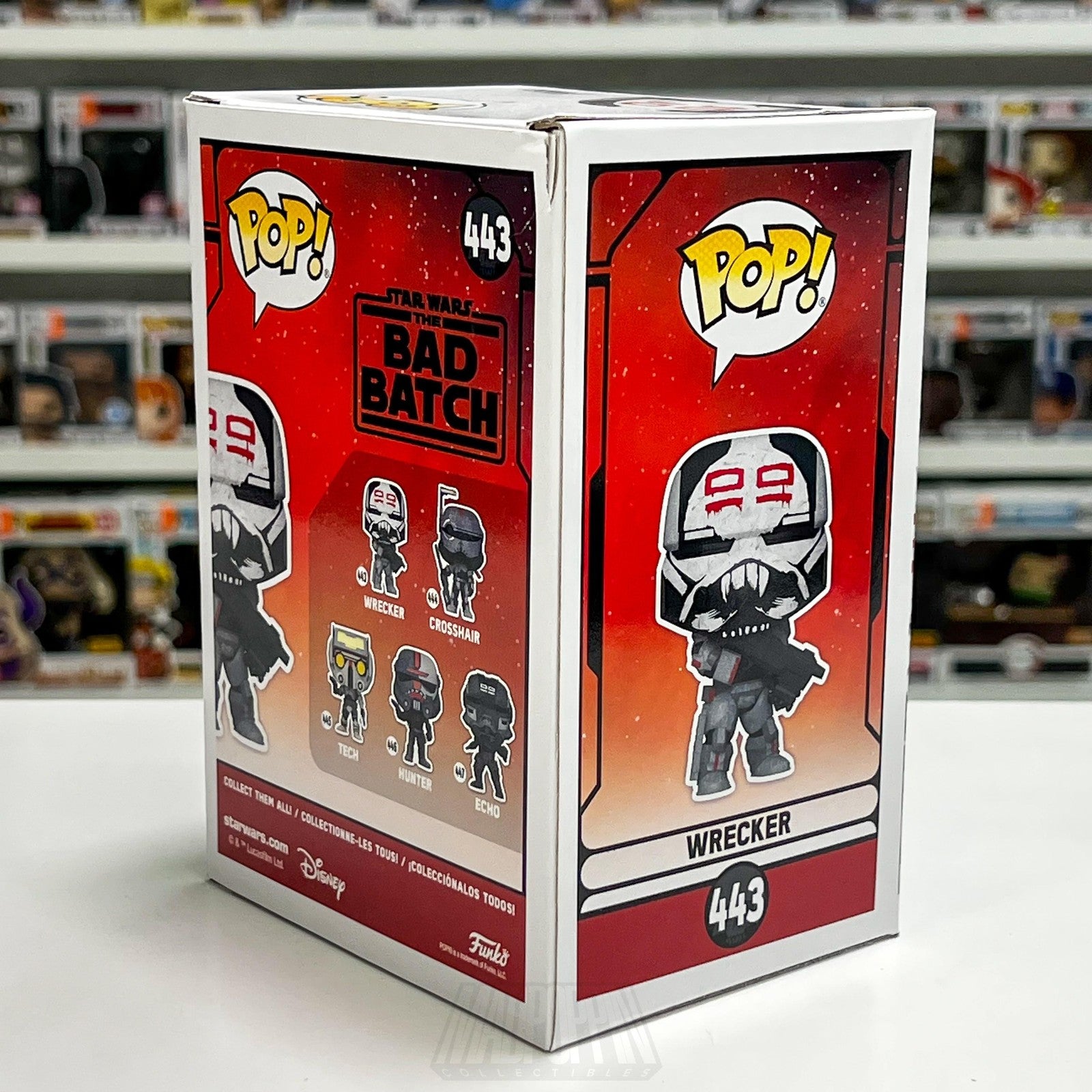 Funko Pop Star Wars The Bad Batch Wrecker 443 BobbleHead Figure Clone Troopers