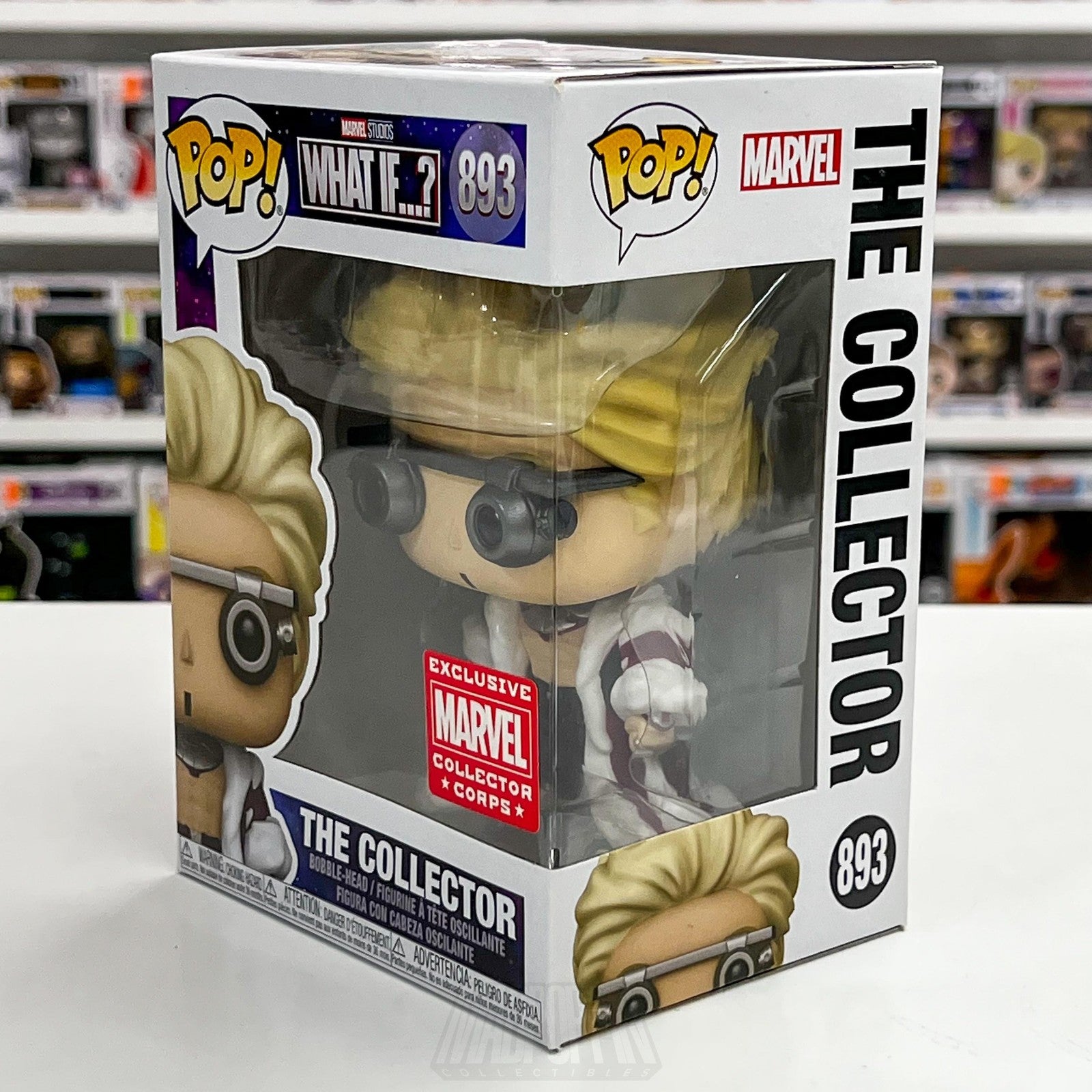 Funko Pop Marvel What If? The Collector 893 Exclusive Collector Corps Vinyl MCC1