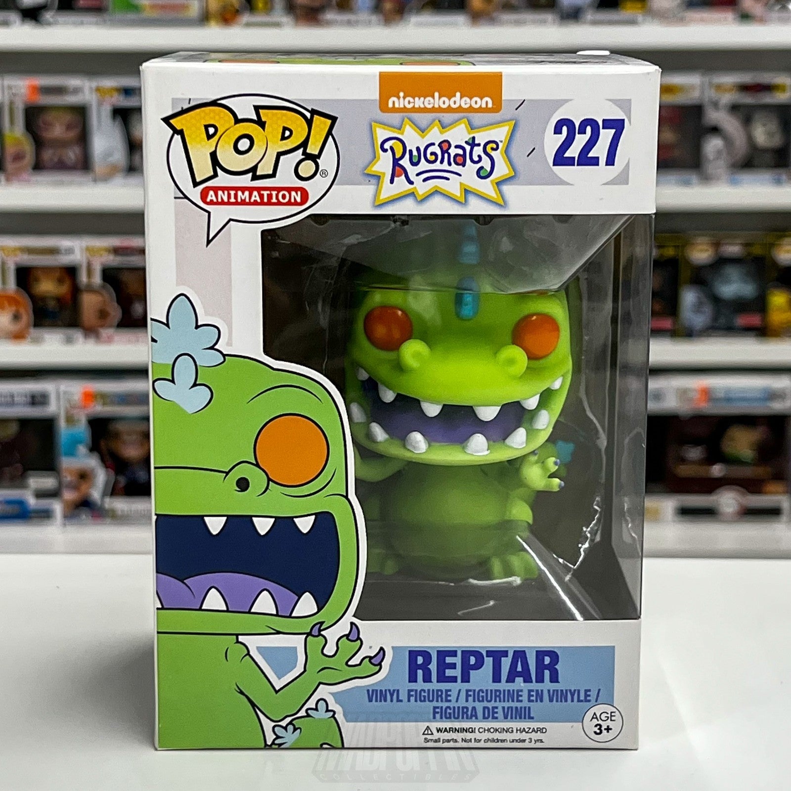 Funko Pop Animation Nickelodeon Rugrats Reptar 227 Cartoons Vinyl Figure Toy0