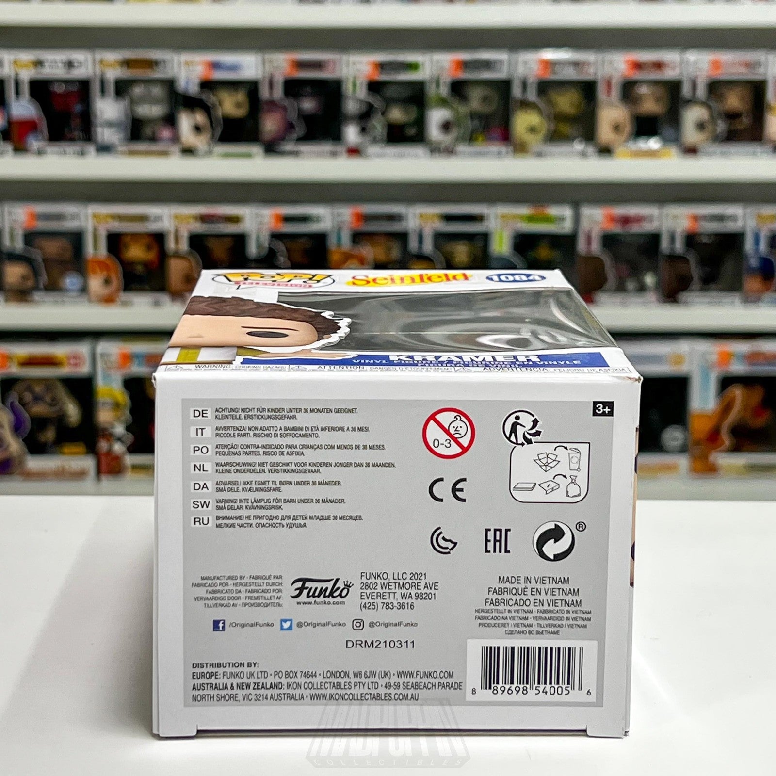 Funko Pop Television Seinfeld Cosmo Kramer 1084 Vinyl Figure Toy Comedy Sitcom