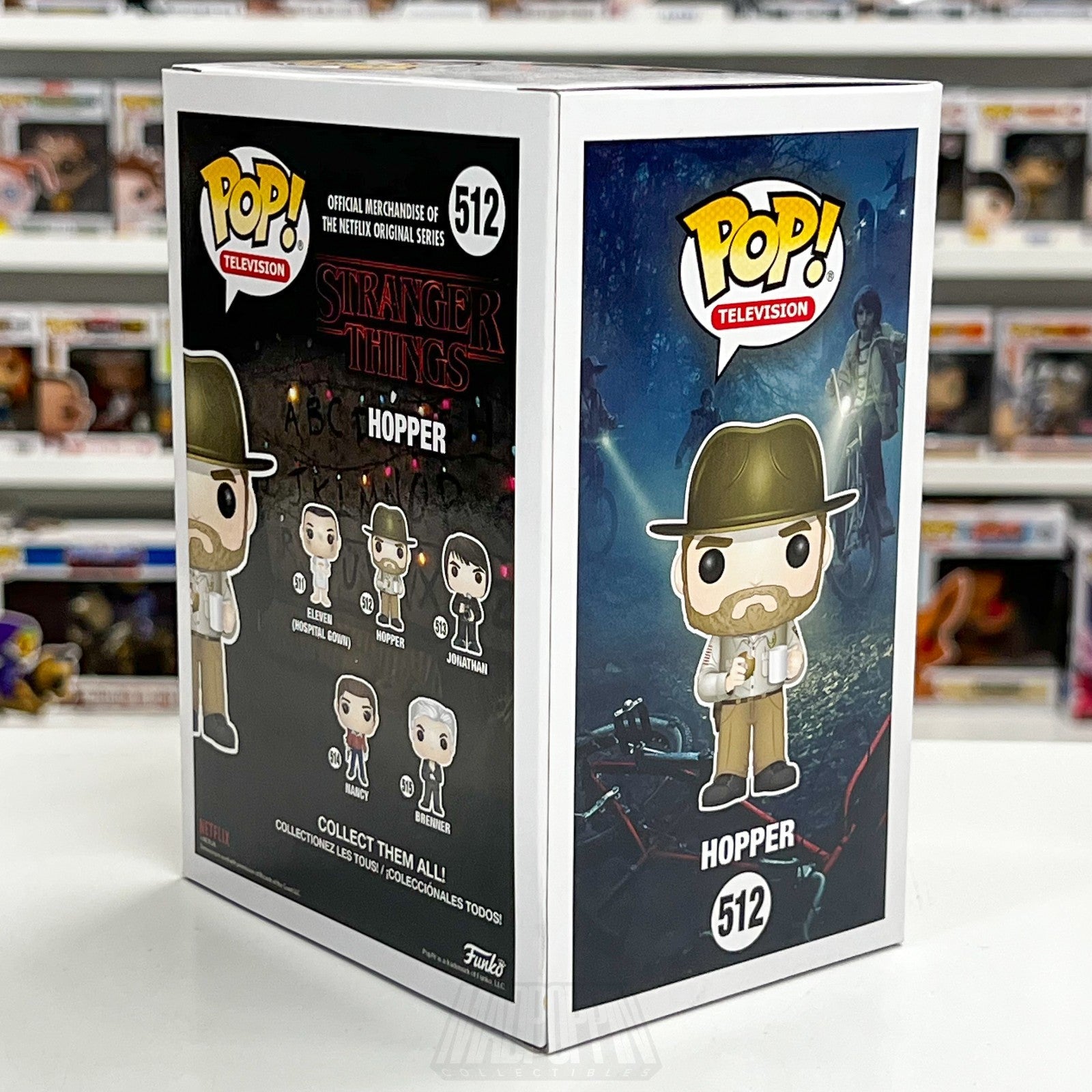 Funko Pop Television Stranger Things Hopper w/Donut Chase 512 Toy Vinyl Figure4