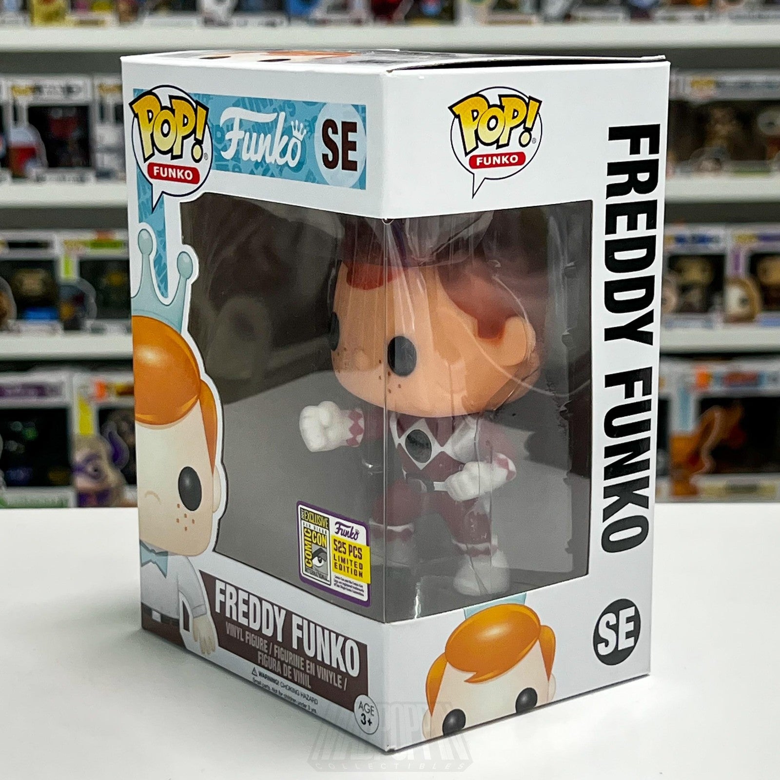 Funko Pop Freddy As MMPR Red Ranger SE Fundays 2017 SDCC 525 Pcs Exclusive Toy