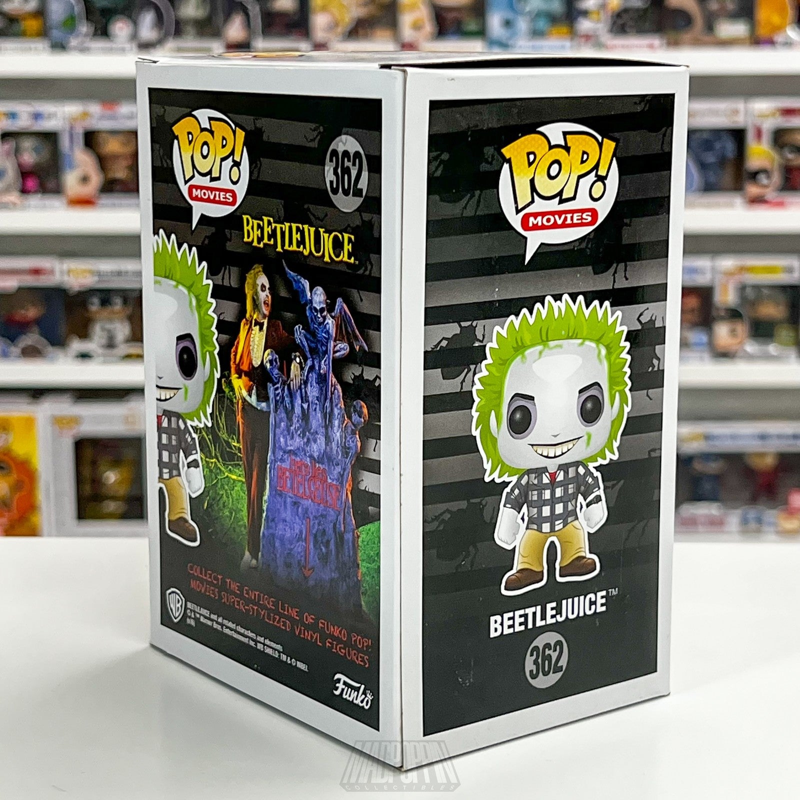 Funko Pop Beetlejuice 362 Hot Topic Exclusive Vinyl Figure Collectible Boxed