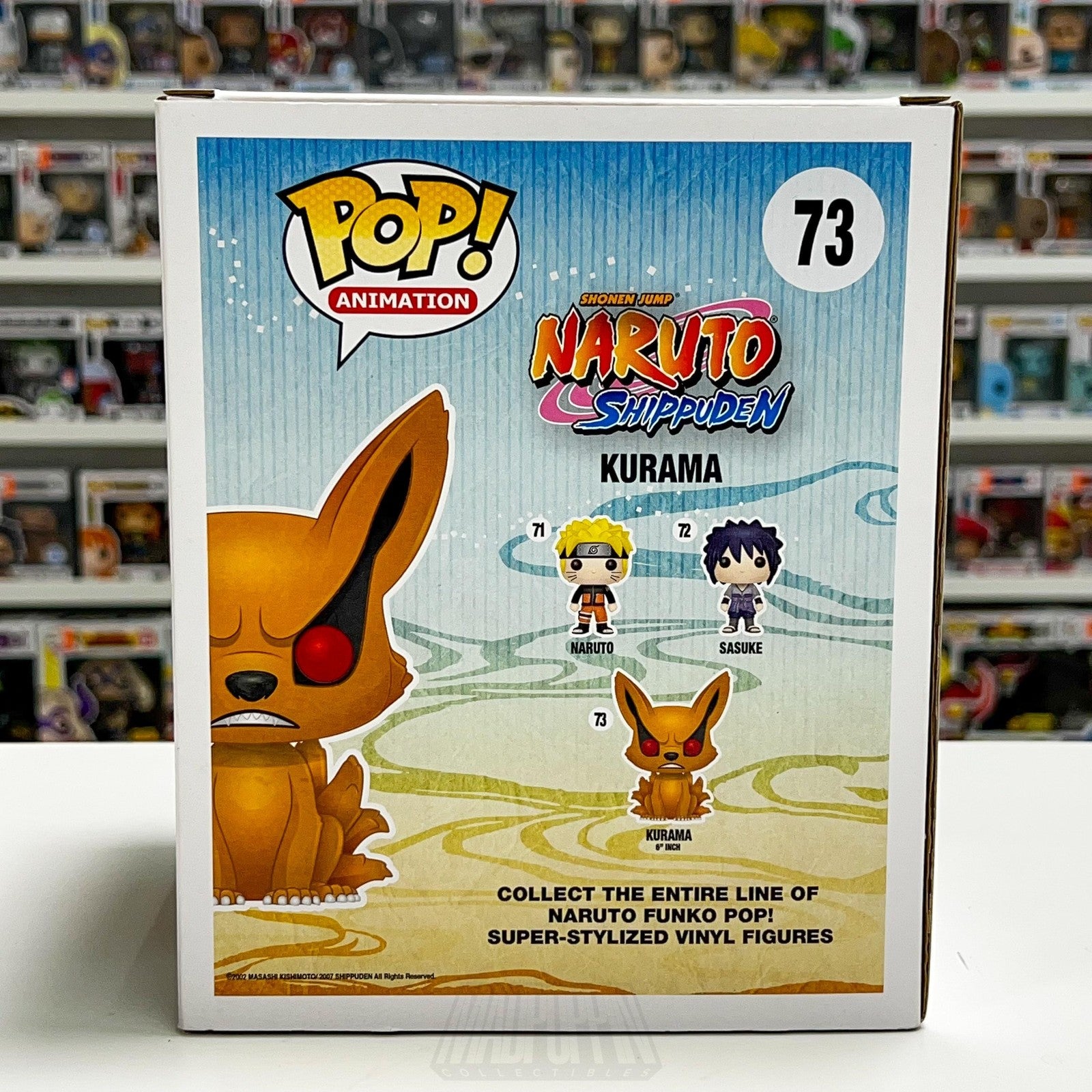 Funko Pop Naruto Shippuden Kurama 73 Hot Topic Pre Release Anime w/ Protector